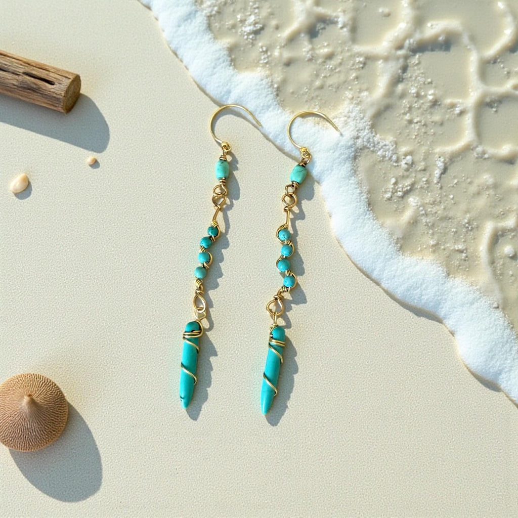 Turquoise Mirage Earrings – Desert Siren Collection