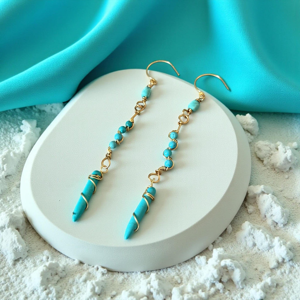 Turquoise Mirage Earrings – Desert Siren Collection