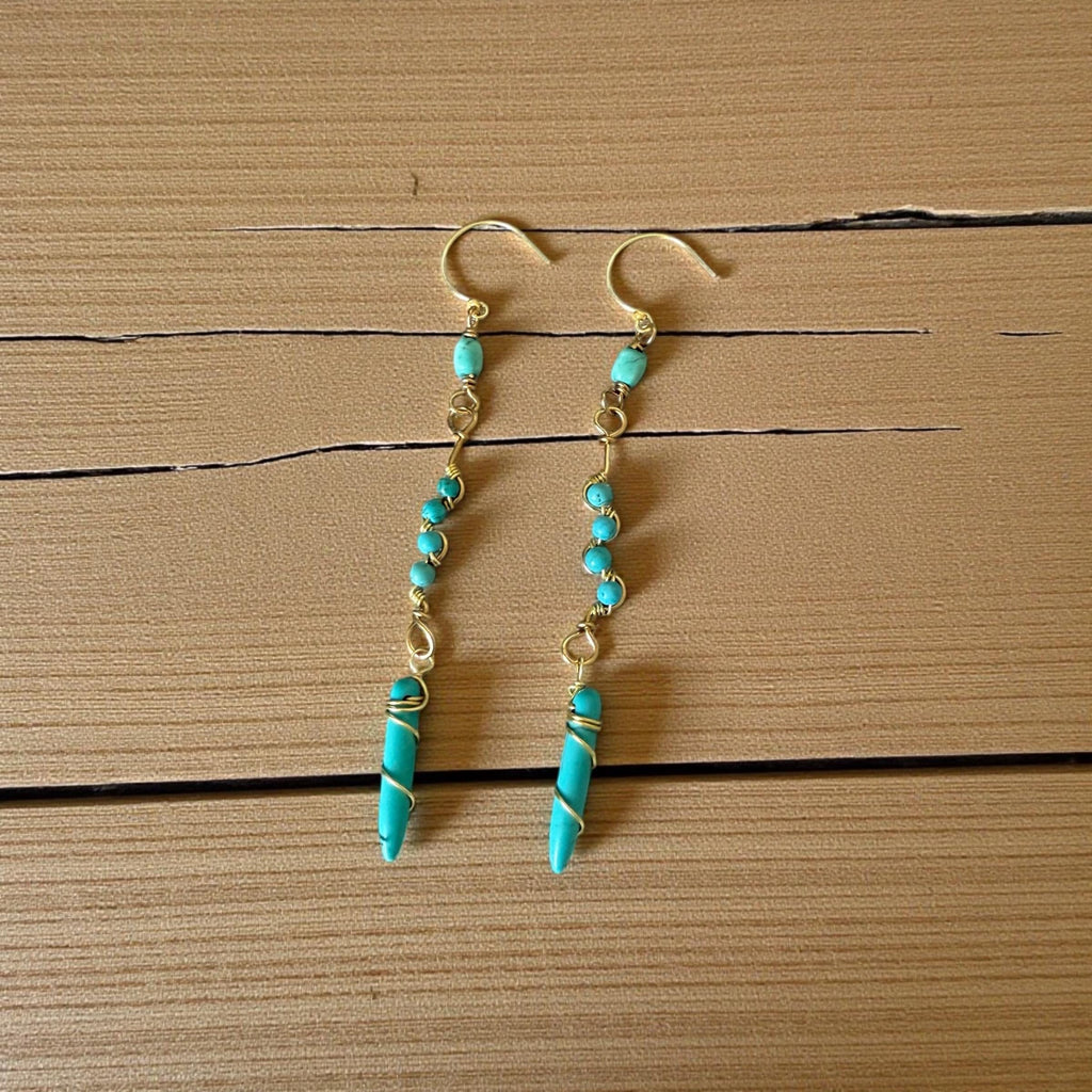 Turquoise Mirage Earrings – Desert Siren Collection