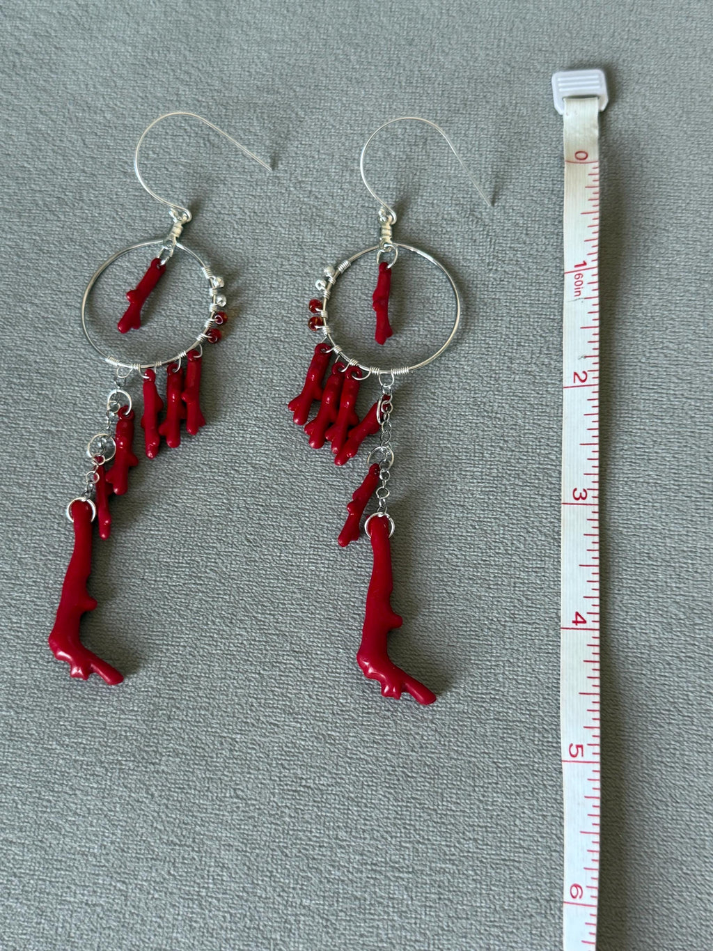 Crimson Reef Earrings – Oceanic Glam Collection