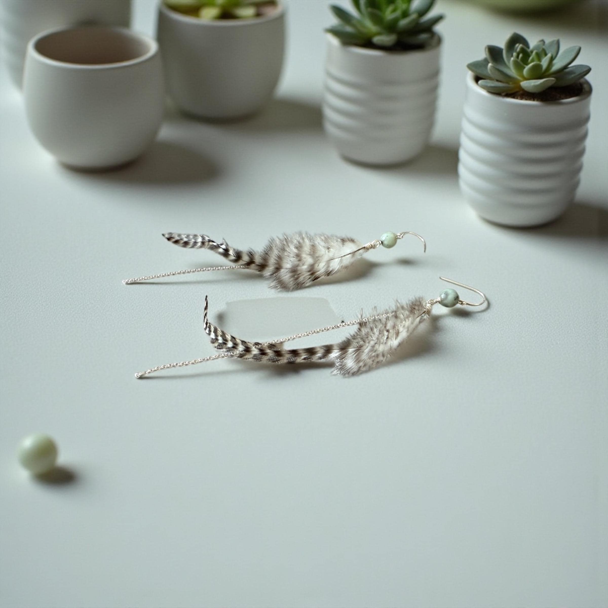 Feathered Wild Whisper Earrings – Boho Luxe Collection