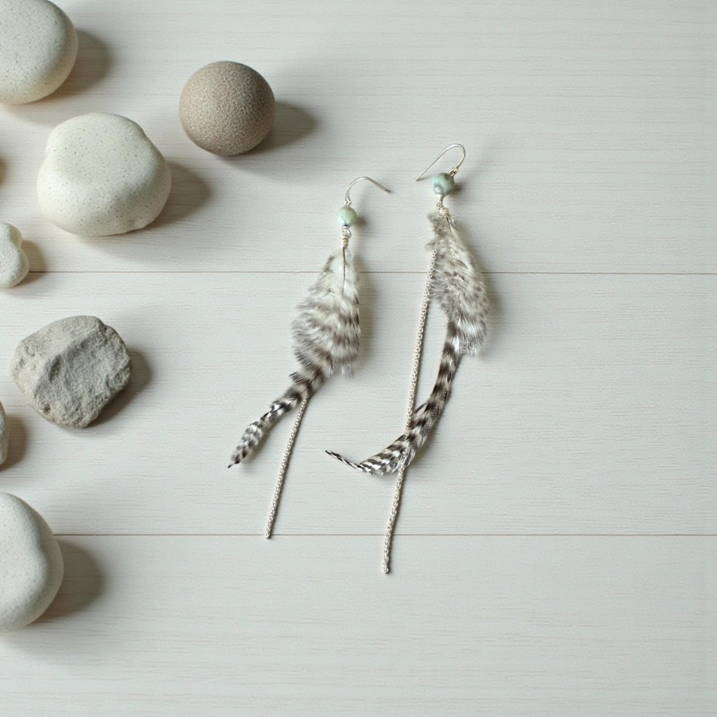 Feathered Wild Whisper Earrings – Boho Luxe Collection