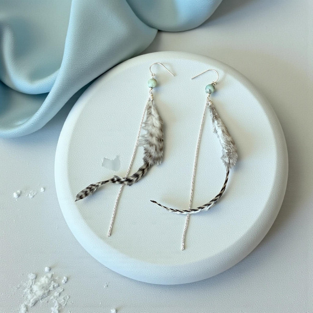 Feathered Wild Whisper Earrings – Boho Luxe Collection