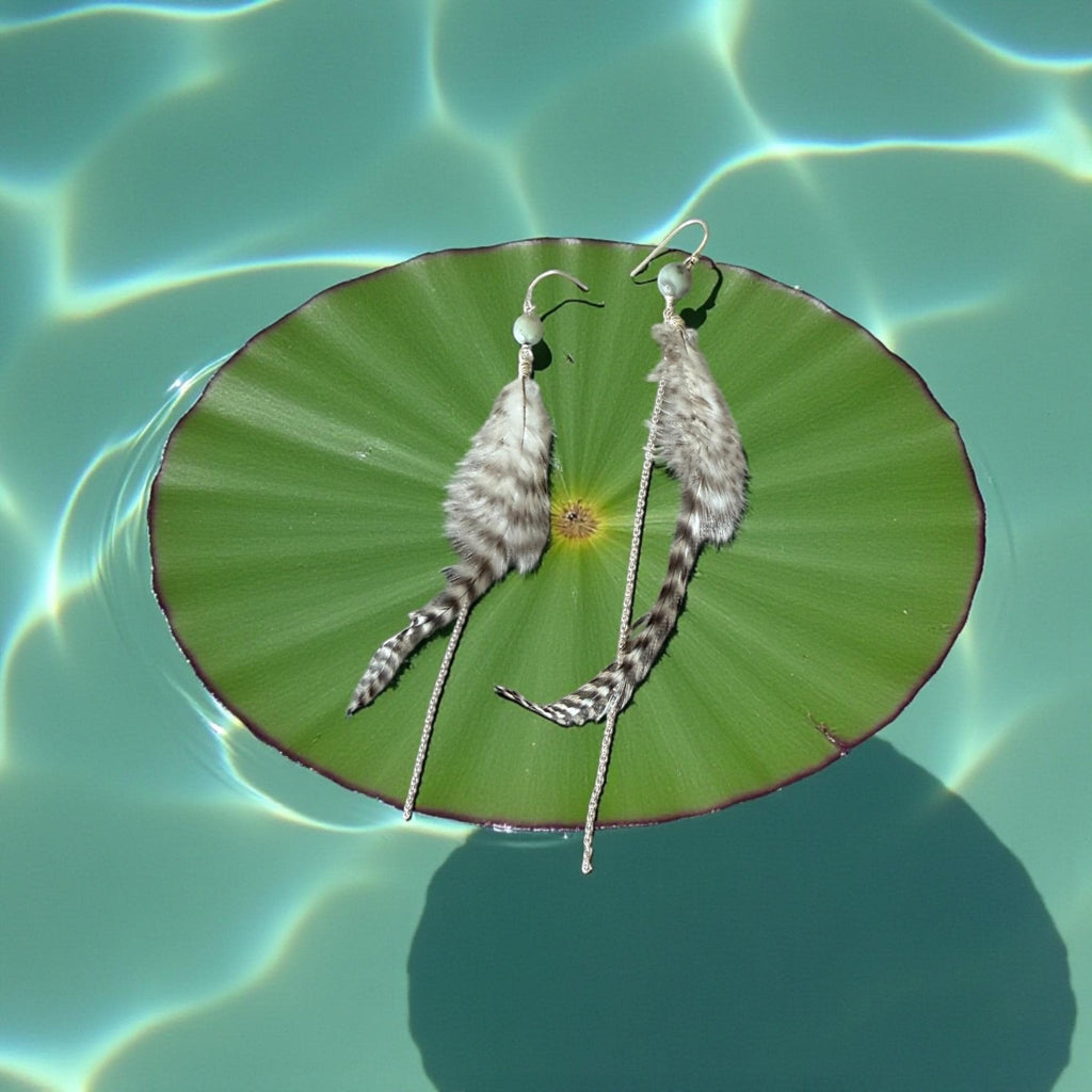 Feathered Wild Whisper Earrings – Boho Luxe Collection