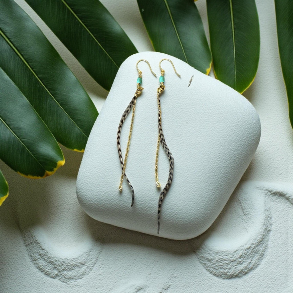 Feathered Sahara Drift Earrings – Bohemian Edge Collection