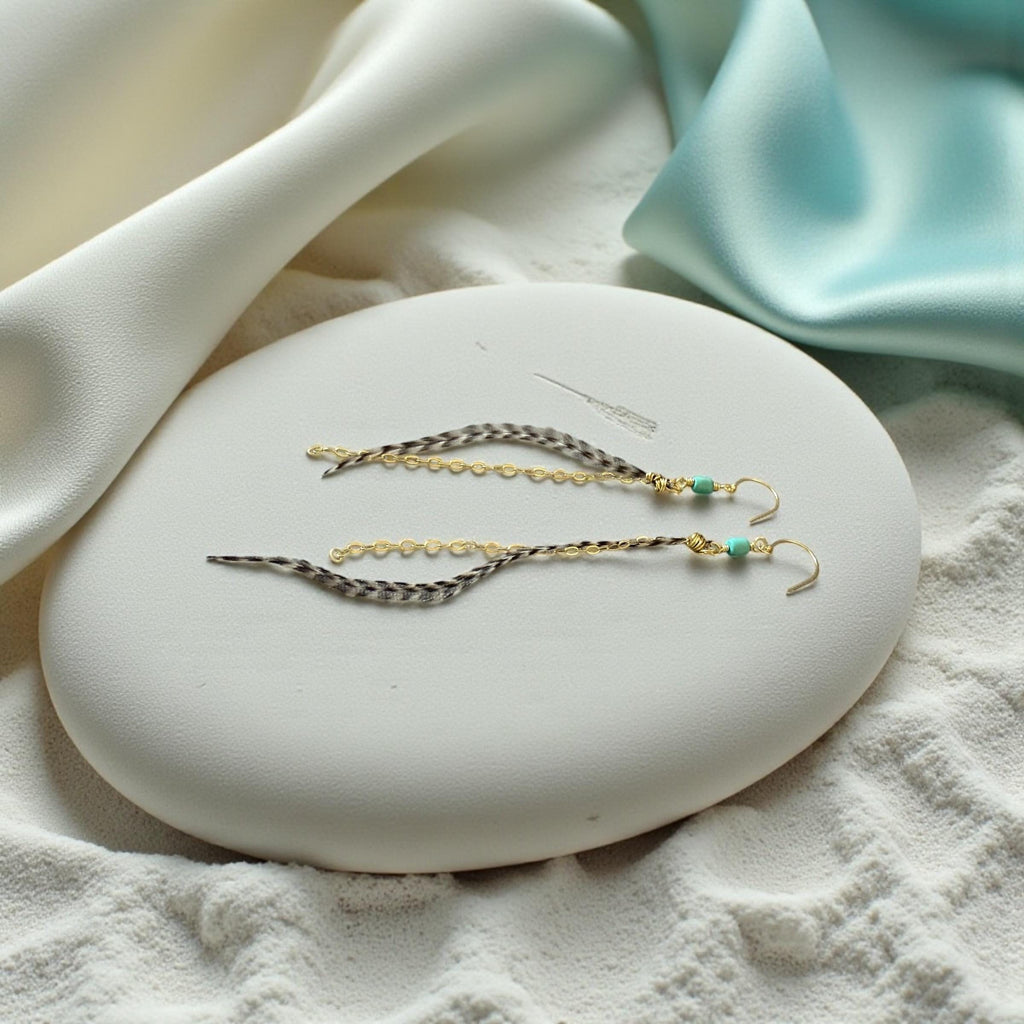 Feathered Sahara Drift Earrings – Bohemian Edge Collection