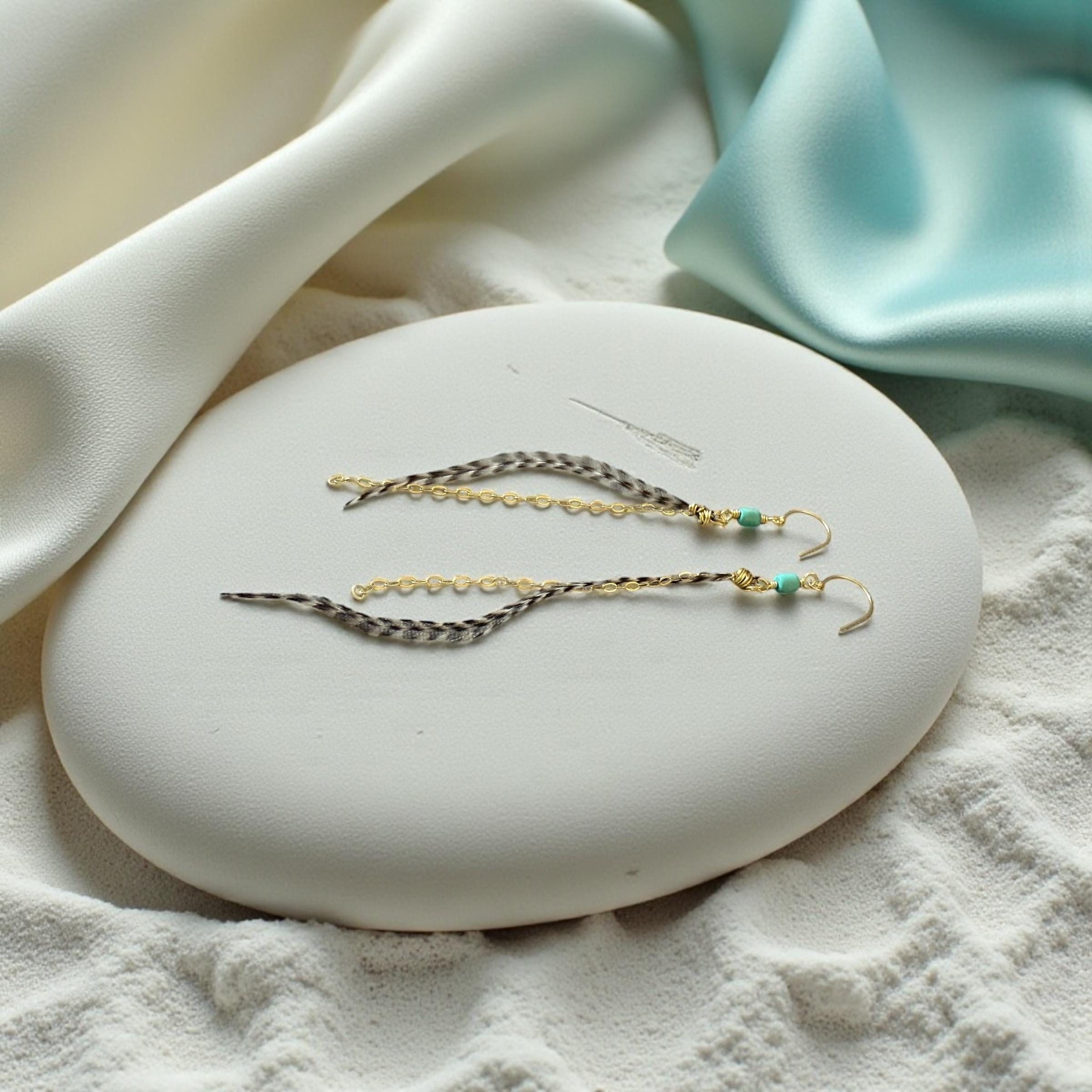Feathered Sahara Drift Earrings – Bohemian Edge Collection
