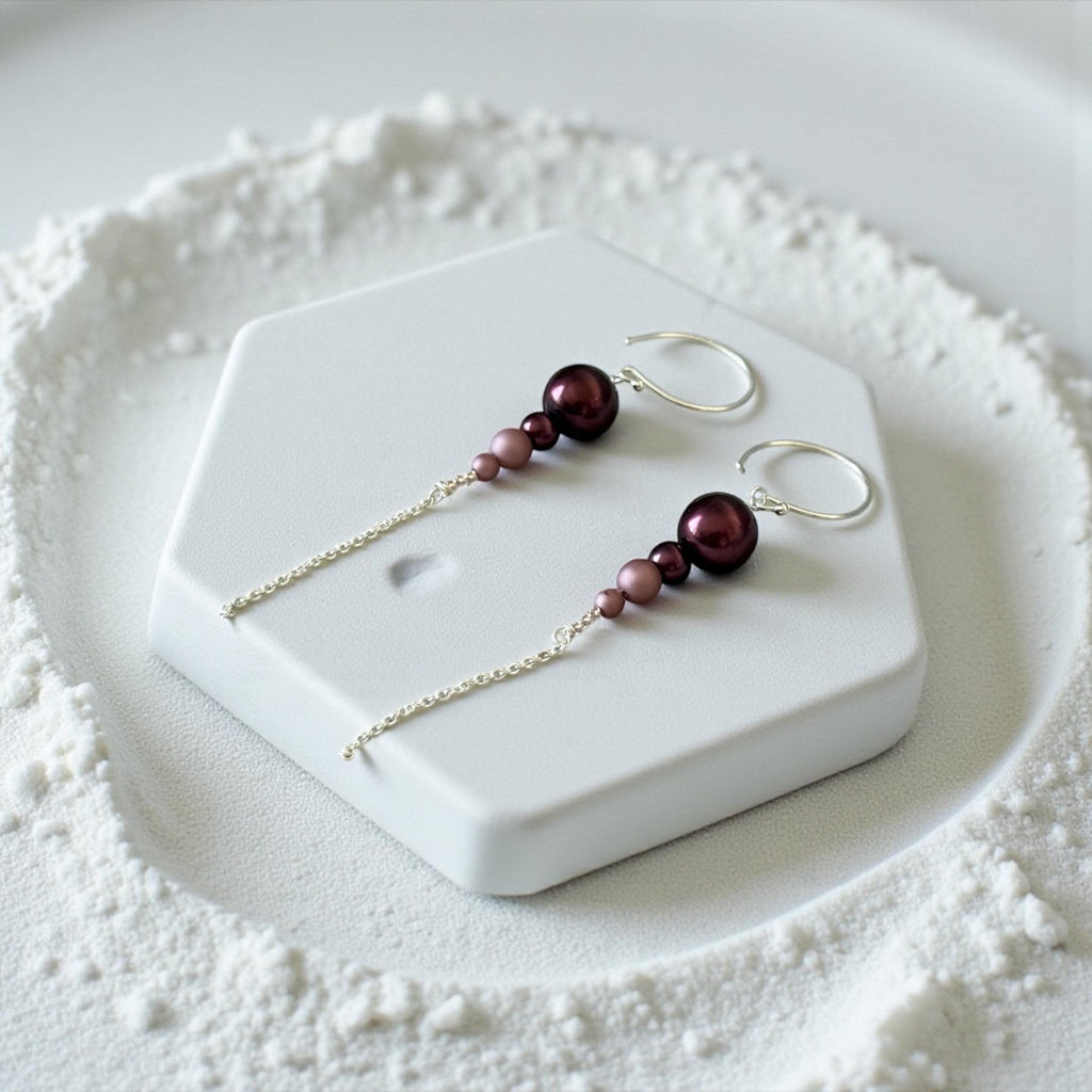 Plum Eclipse Earrings