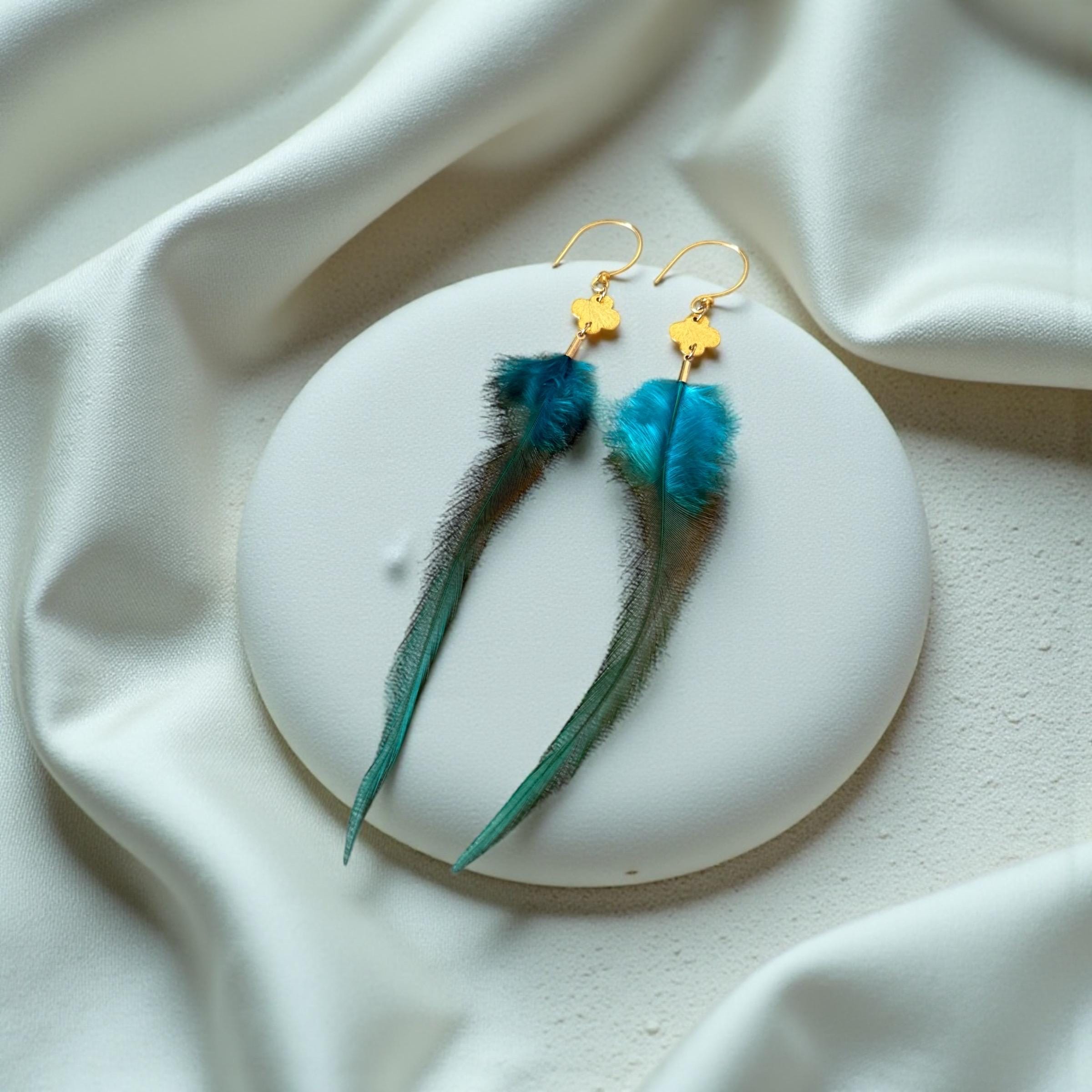 Feathered Siren’s Whisper Feather Earrings
