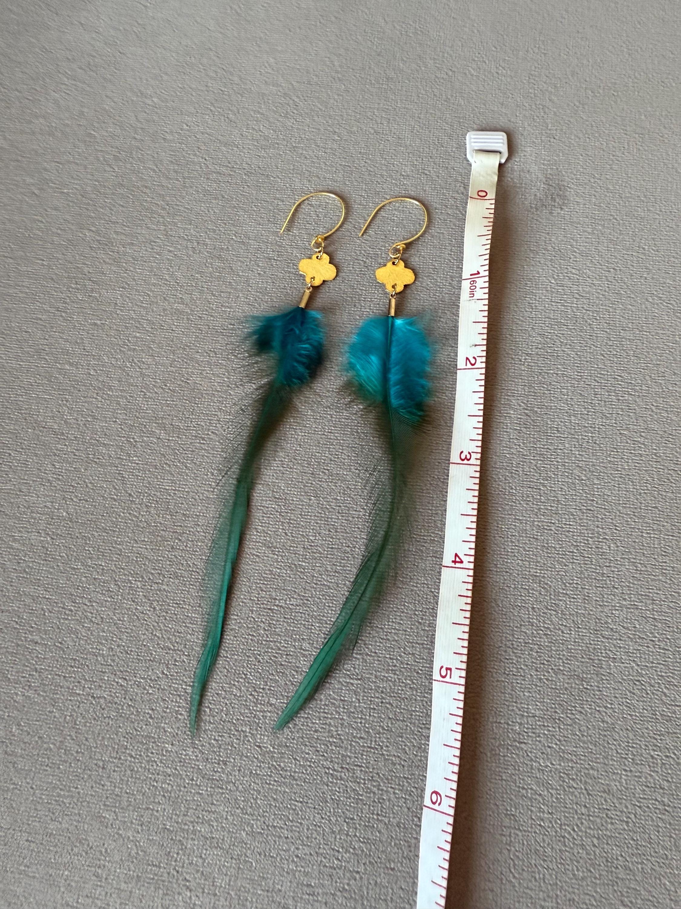 Feathered Siren’s Whisper Feather Earrings