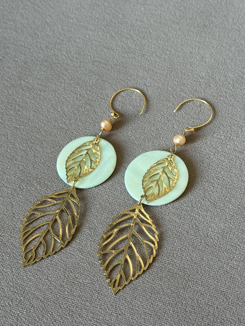 Golden Willow Drop Earrings