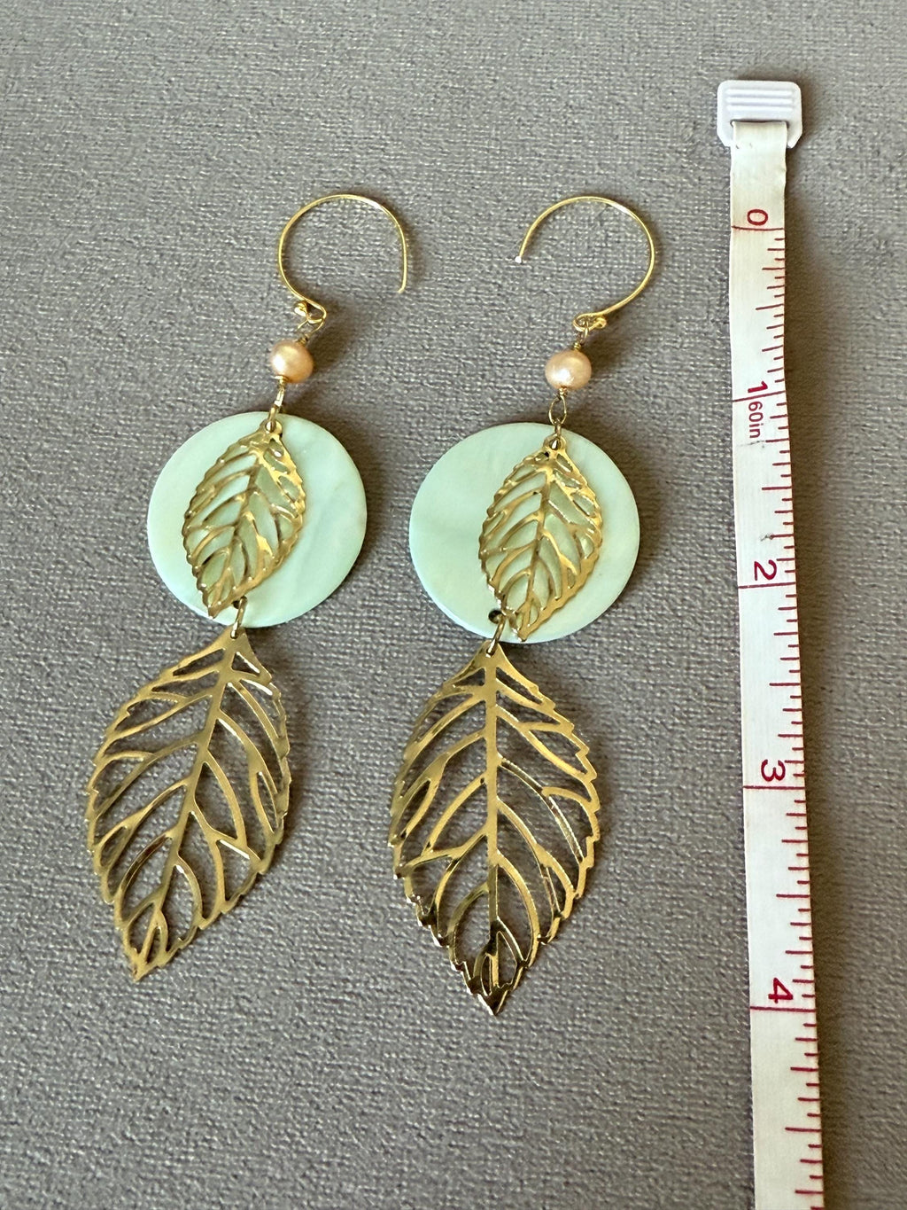 Golden Willow Drop Earrings