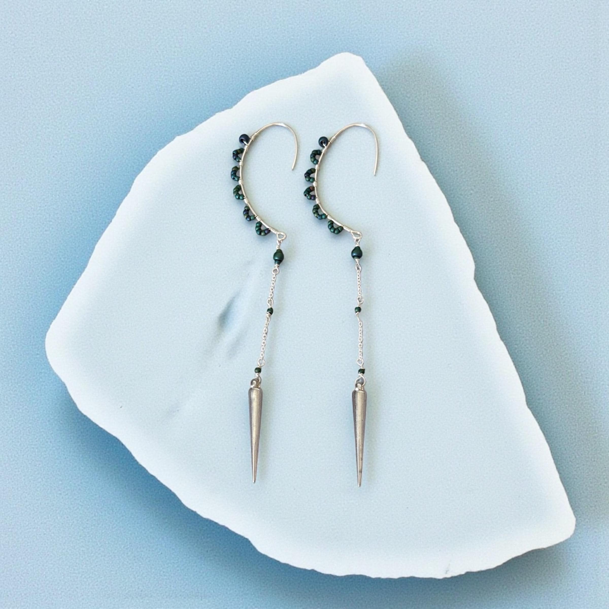 Shadow Siren Spike Drop Earrings