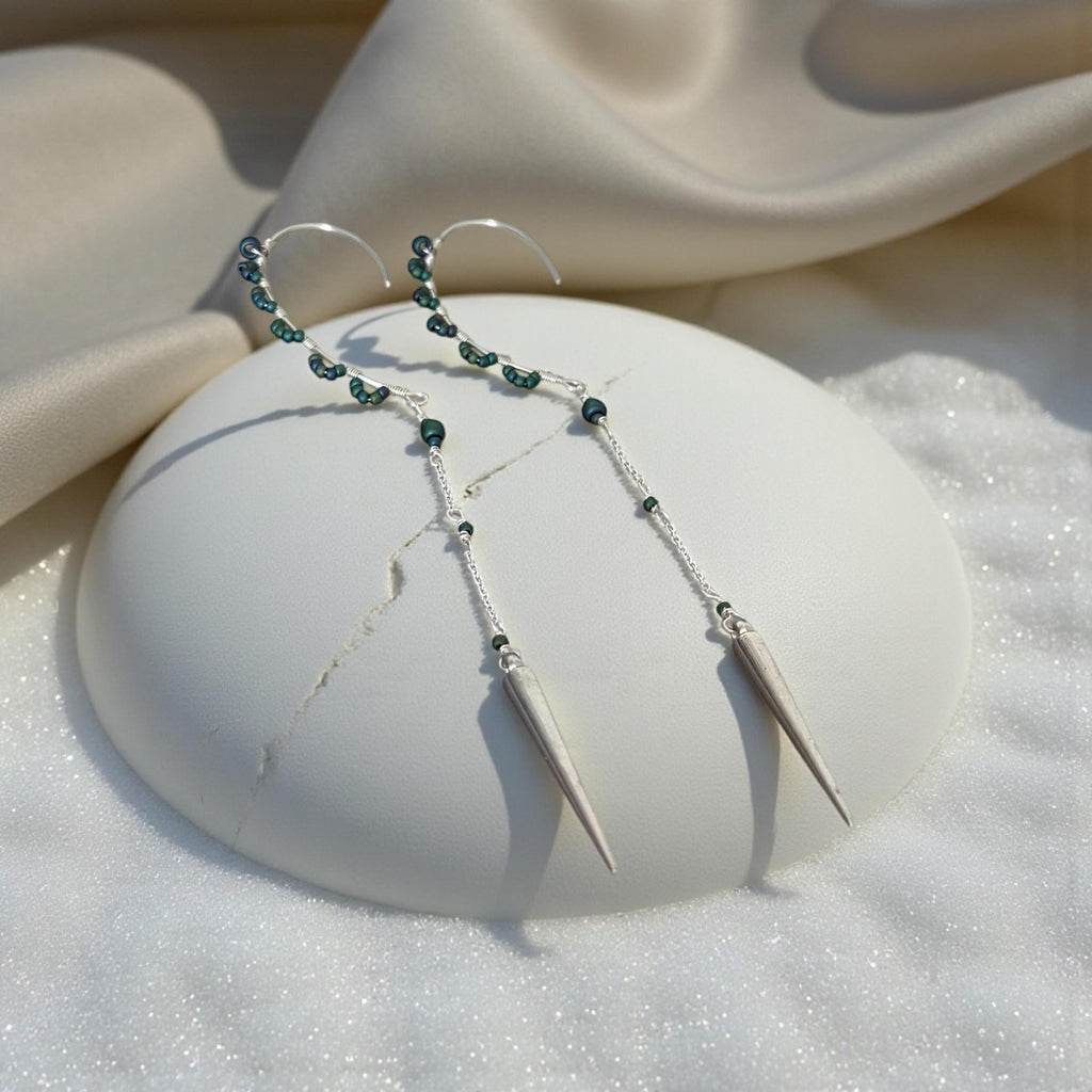 Shadow Siren Spike Drop Earrings