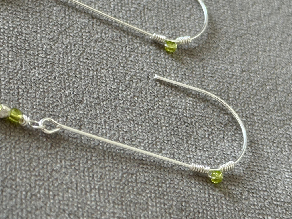 Striped Siren Drop Shell Earrings