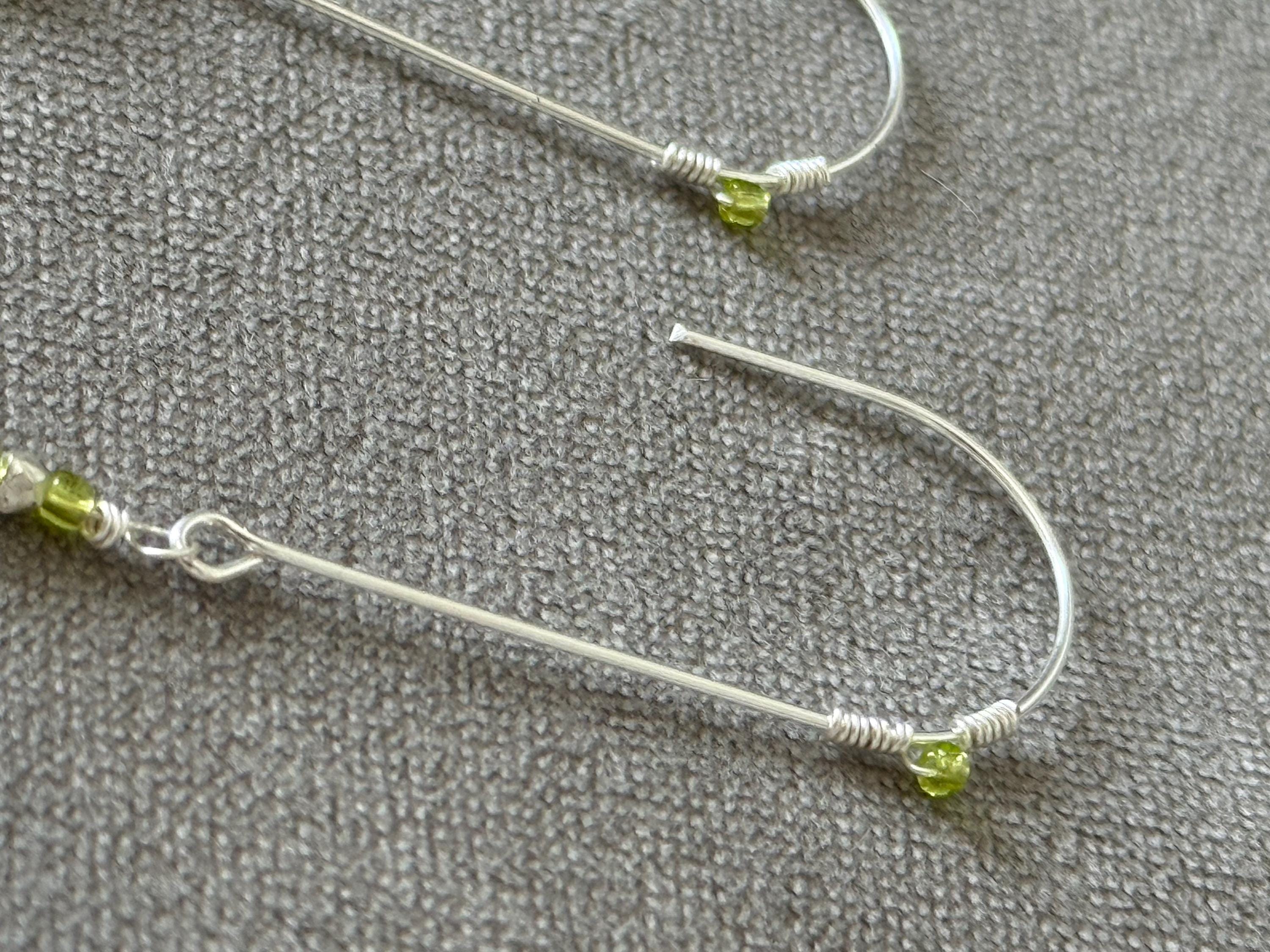 Striped Siren Drop Shell Earrings