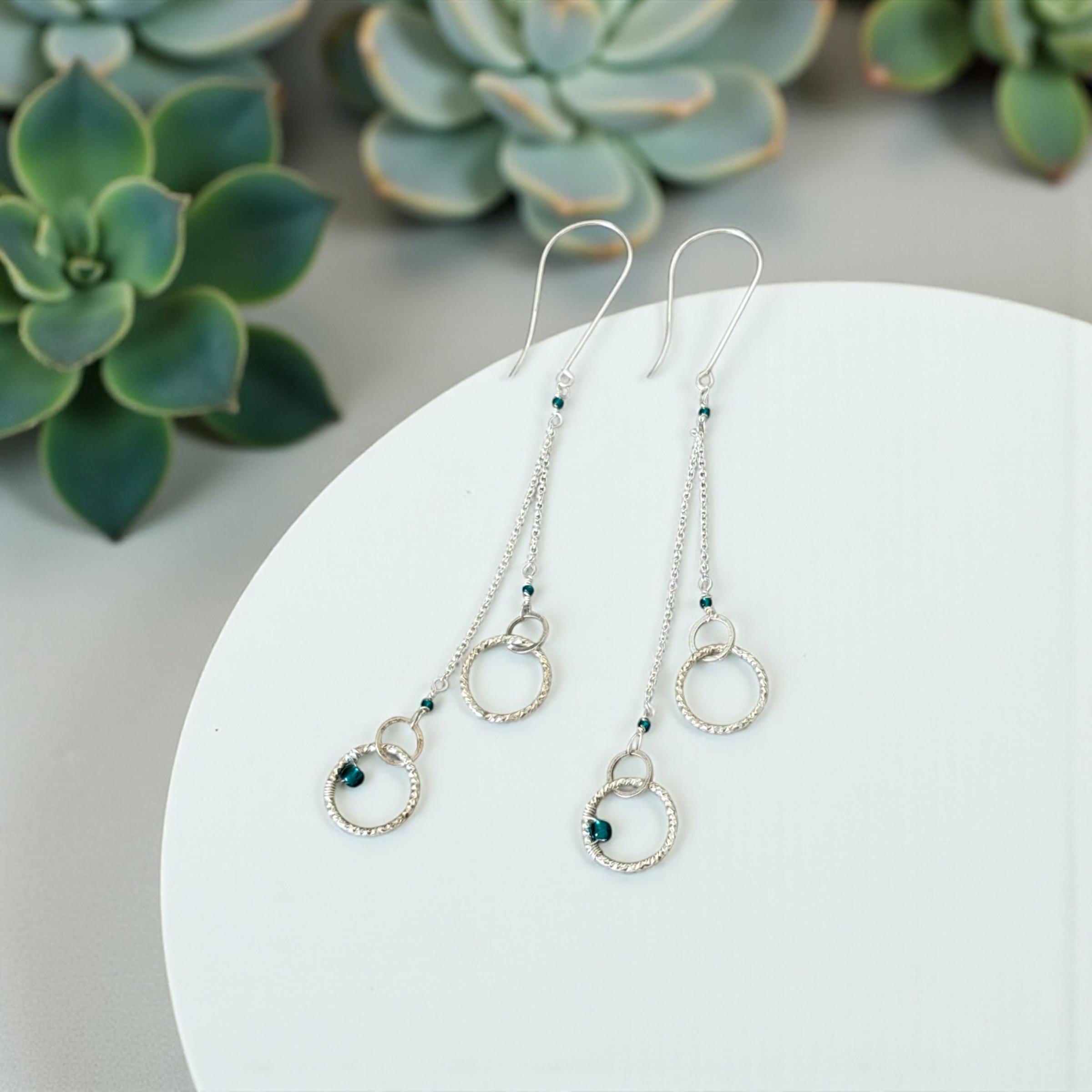 Midnight Orbit Dangle Earrings