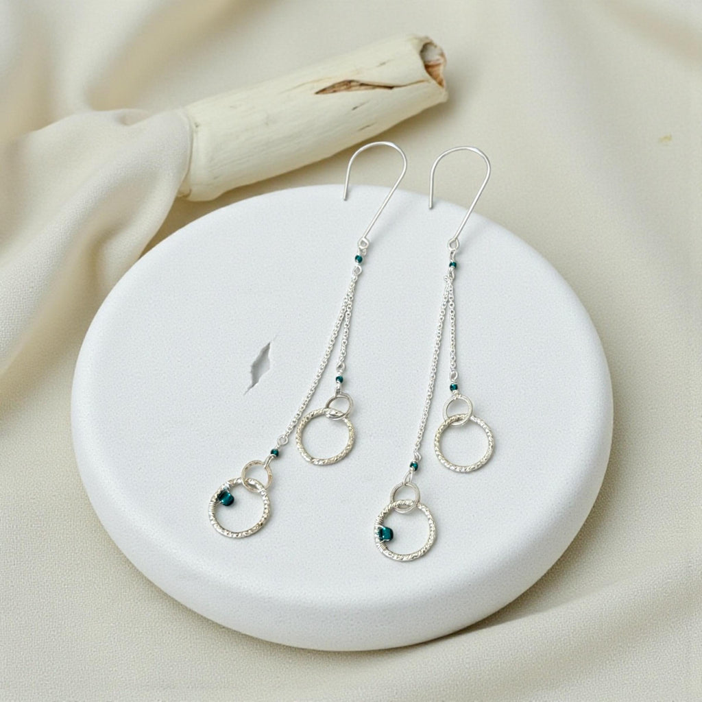 Midnight Orbit Dangle Earrings