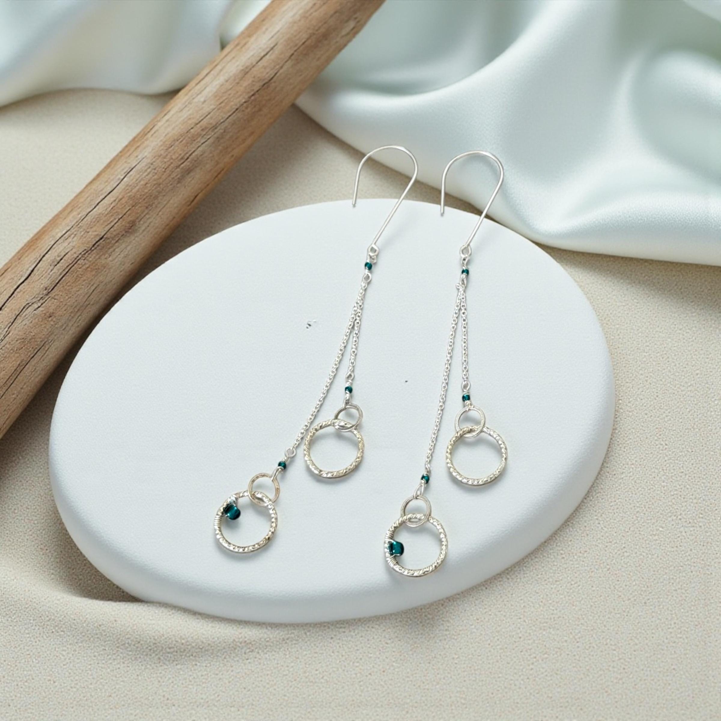 Midnight Orbit Dangle Earrings