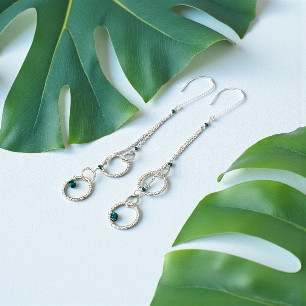 Midnight Orbit Dangle Earrings