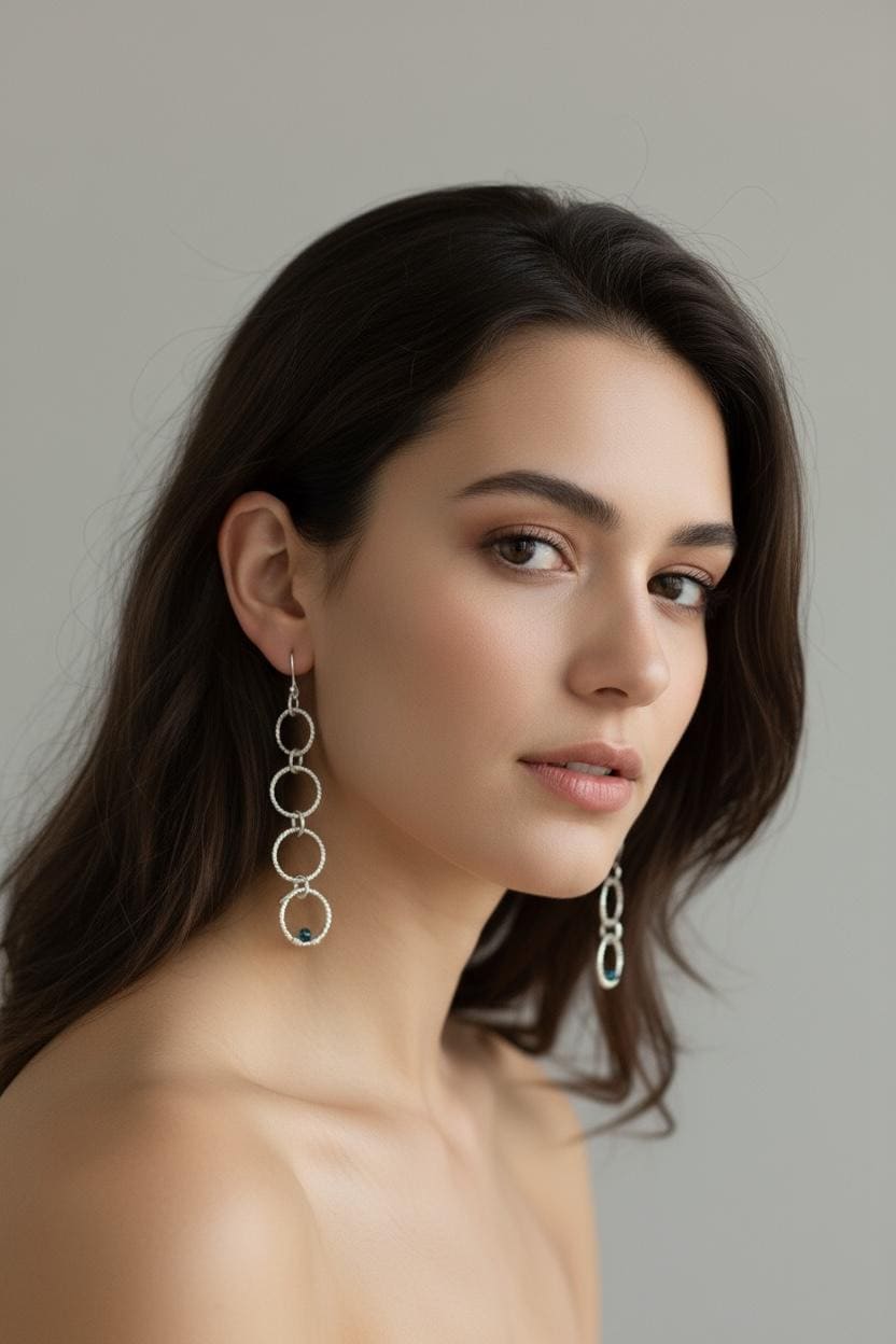 Tidal Chain Luxe Earrings