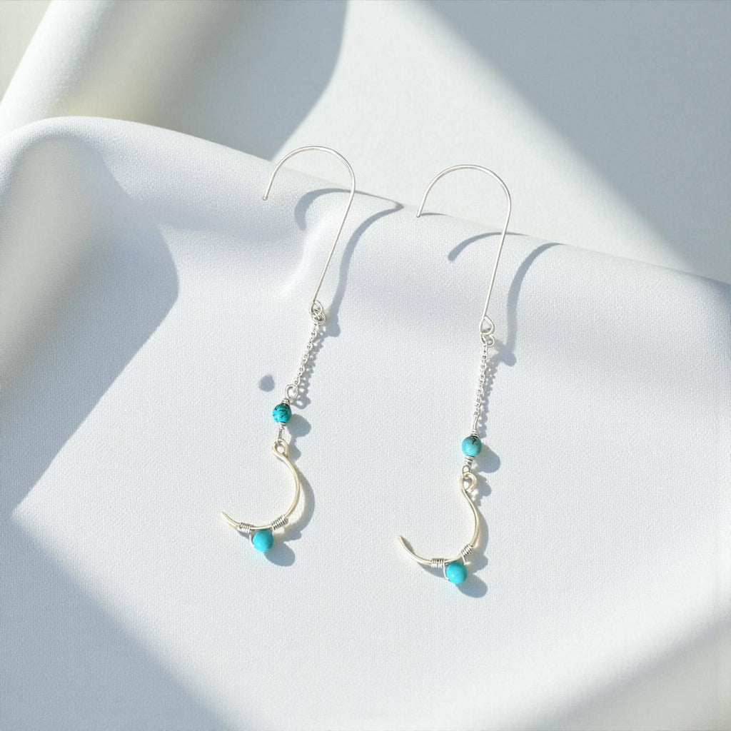 Coastal Crescent Drops Earrings