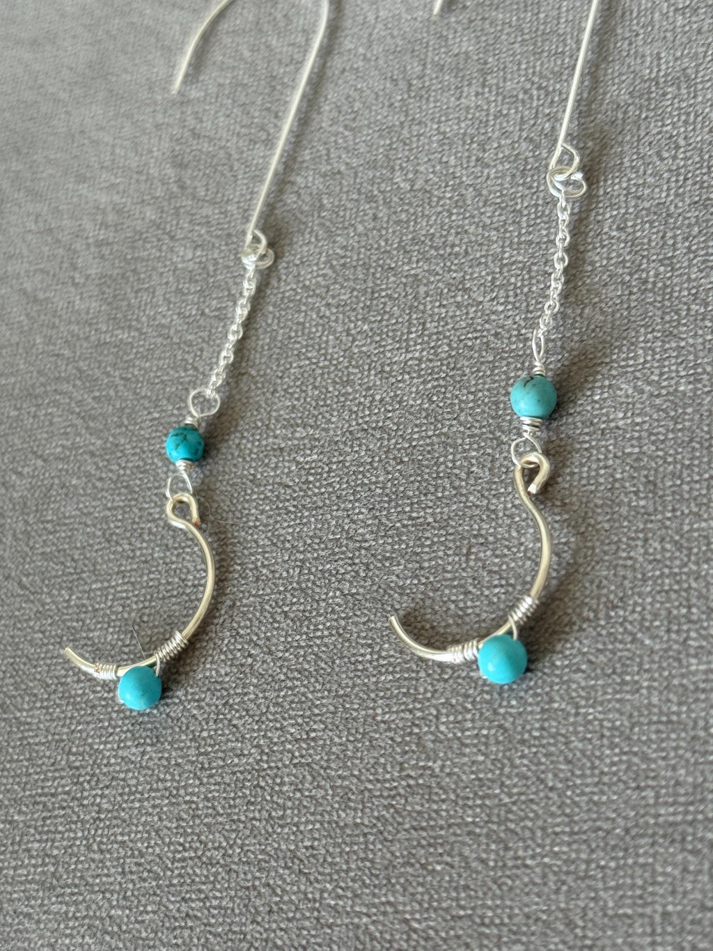 Coastal Crescent Drops Earrings