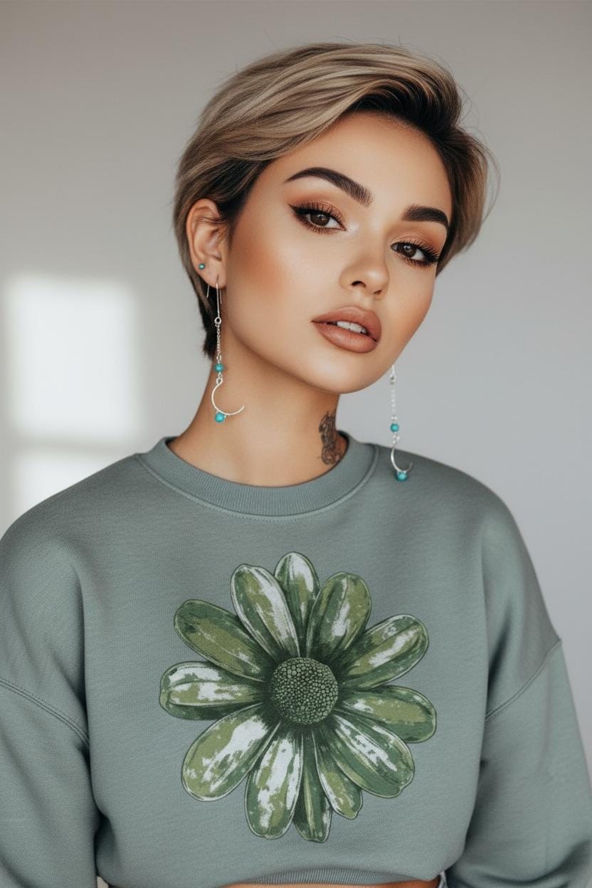 Coastal Crescent Drops Earrings