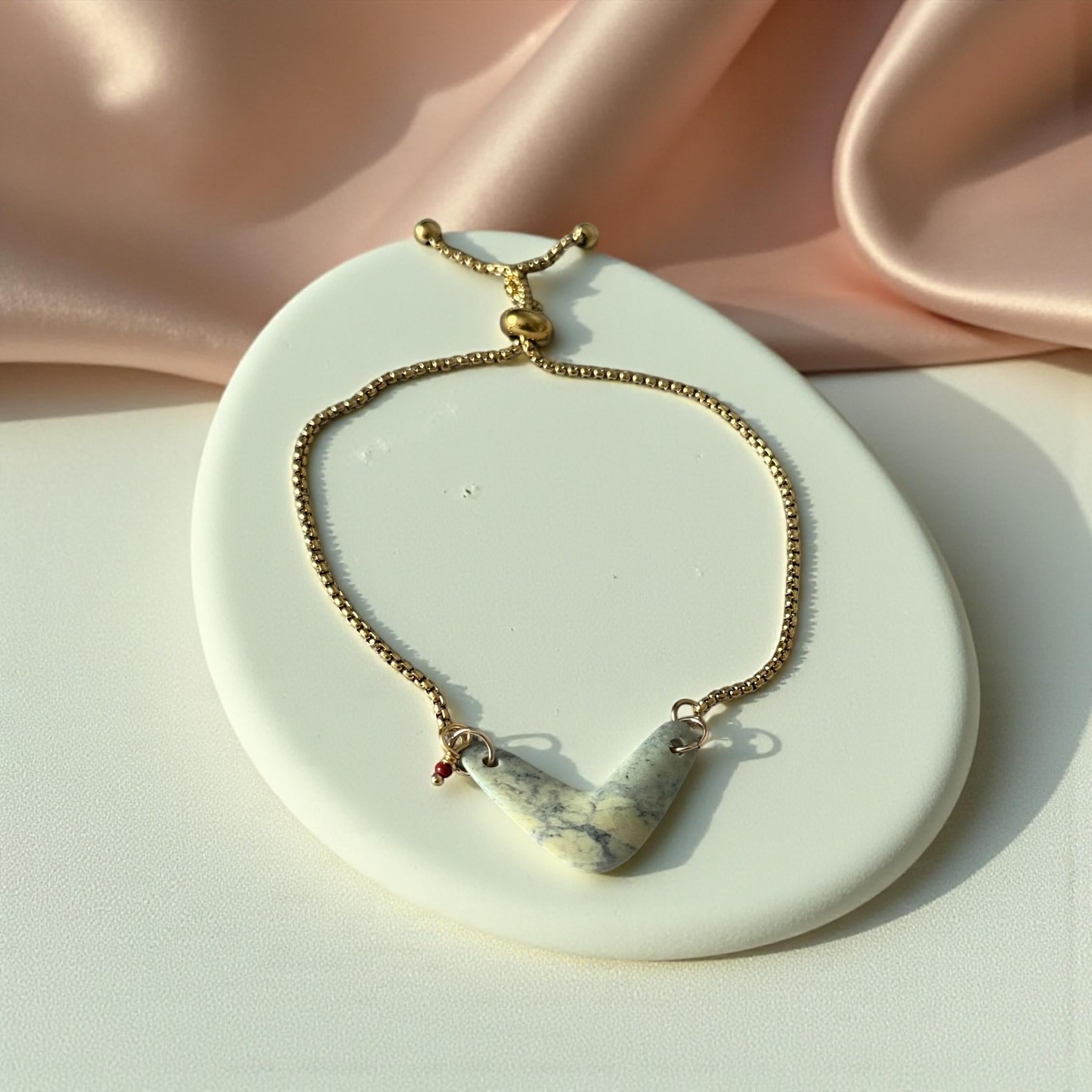 Marble Crest Luxe Bolo Slider Bracelet