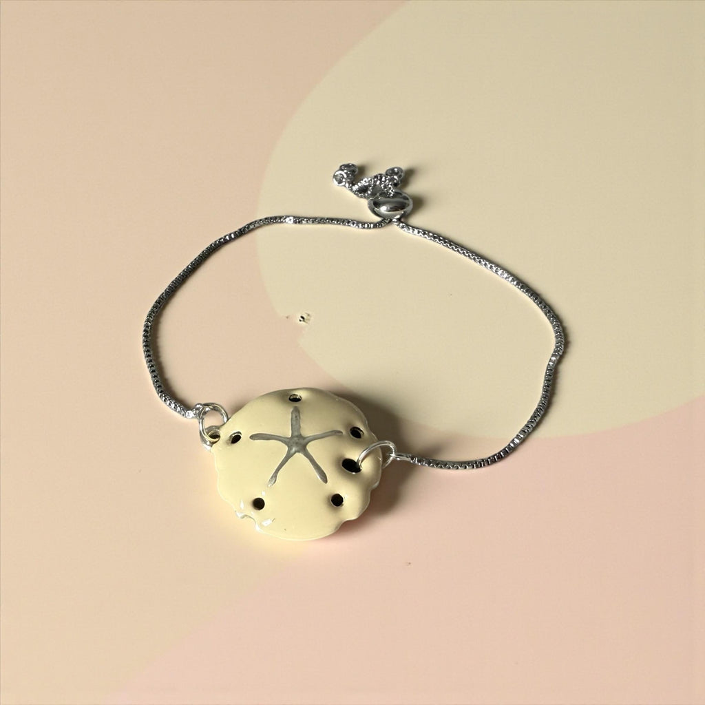 Coastal Keepsake Sand Dollar Bolo Bracelet