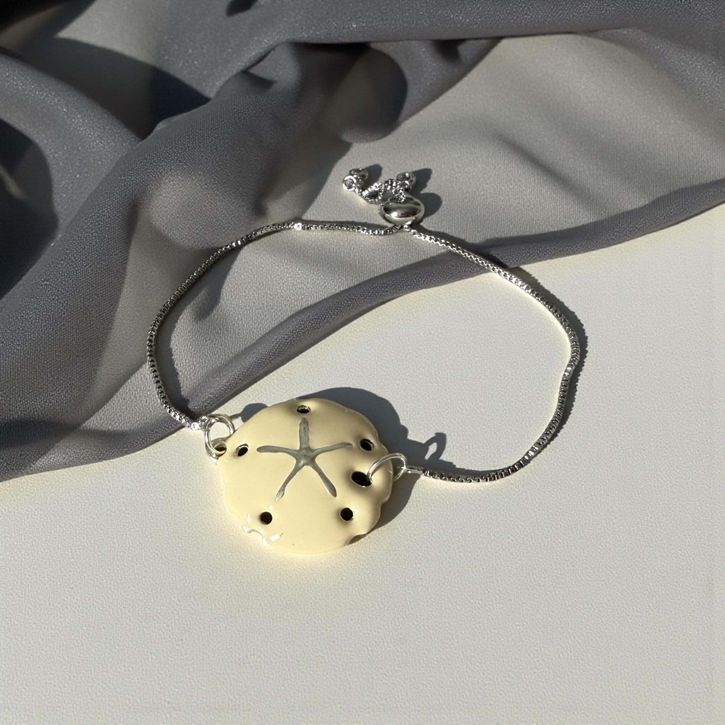 Coastal Keepsake Sand Dollar Bolo Bracelet