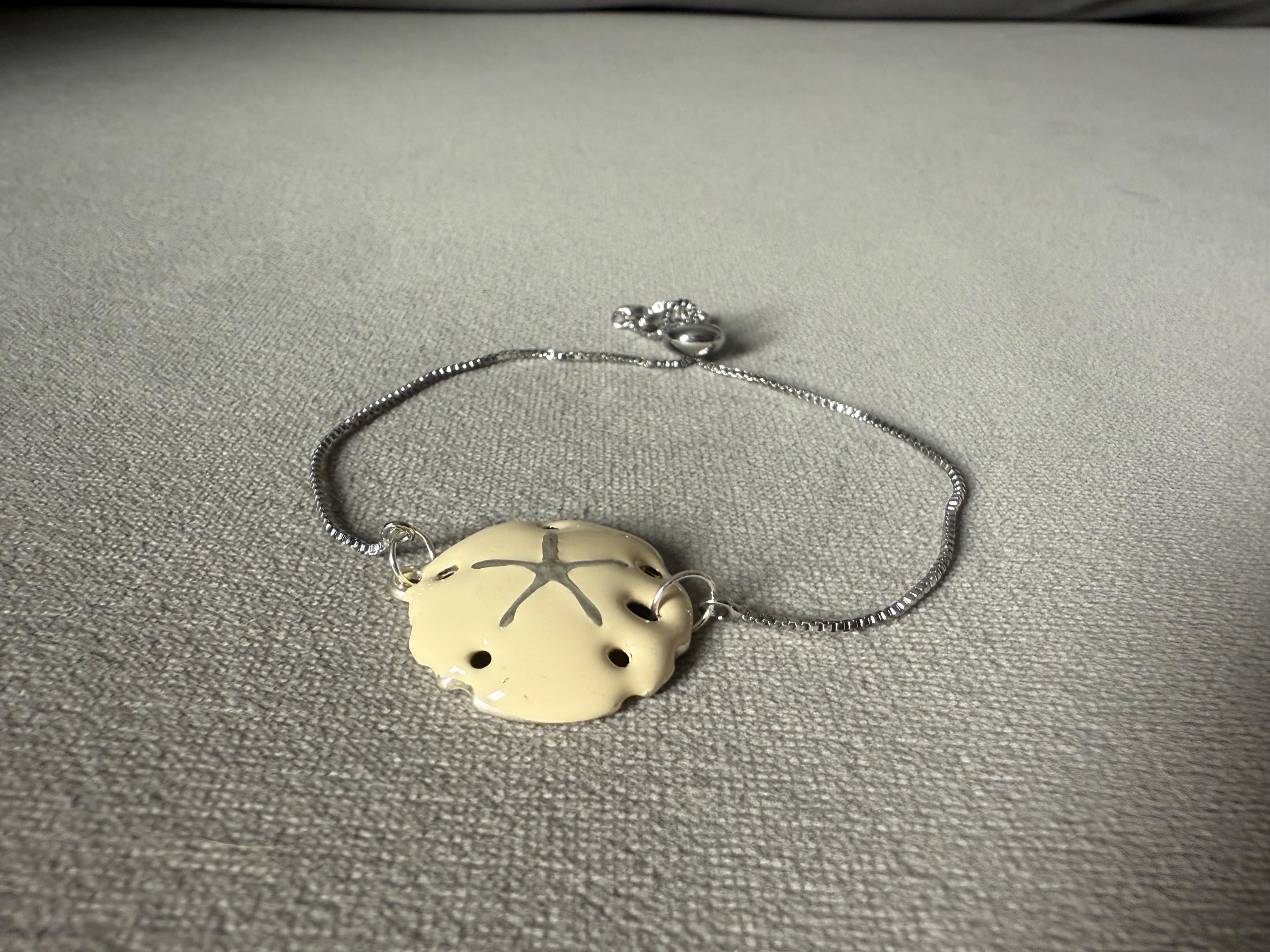 Coastal Keepsake Sand Dollar Bolo Bracelet
