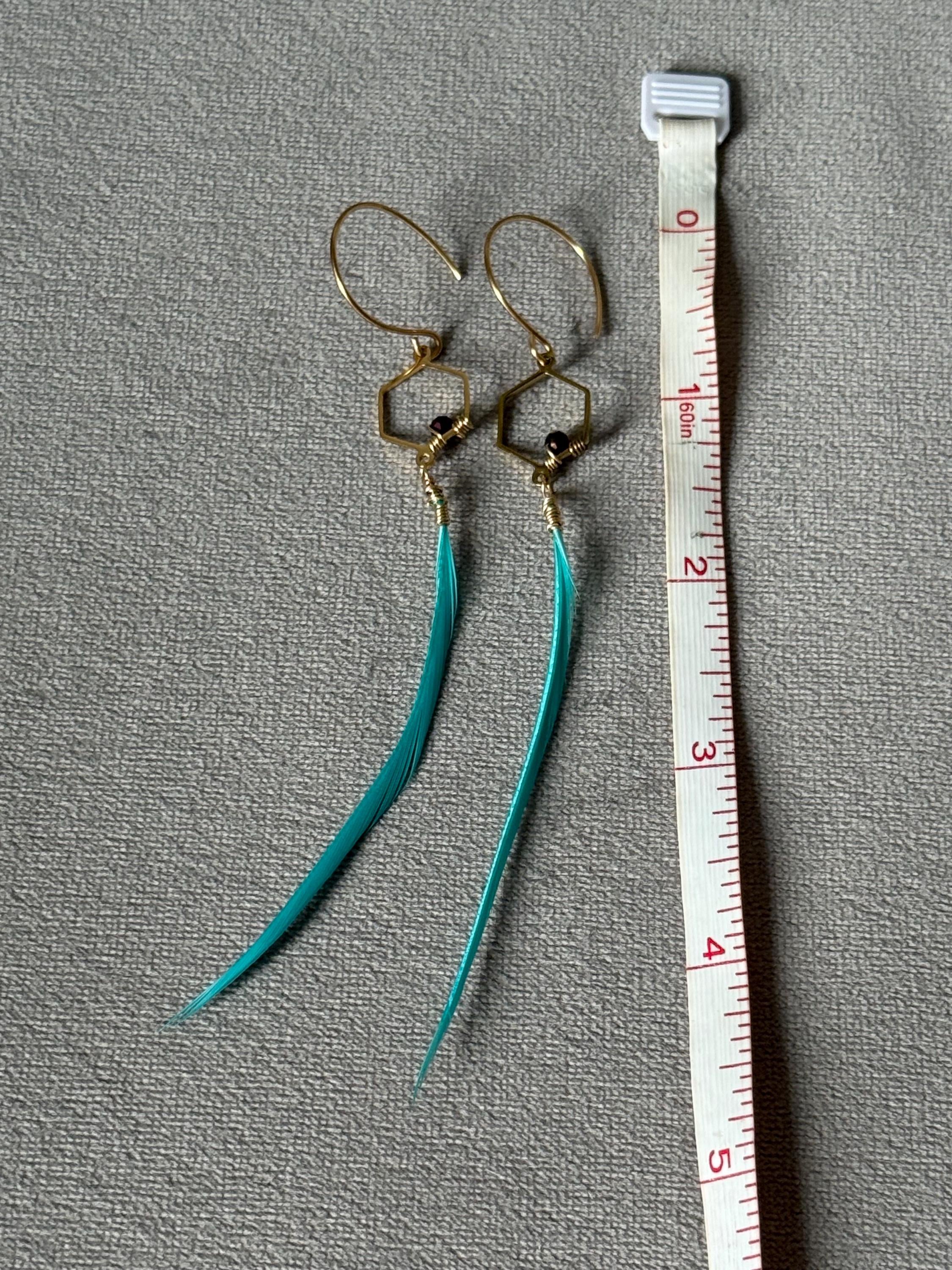 Aqua Skyline Feather Sleek Drops