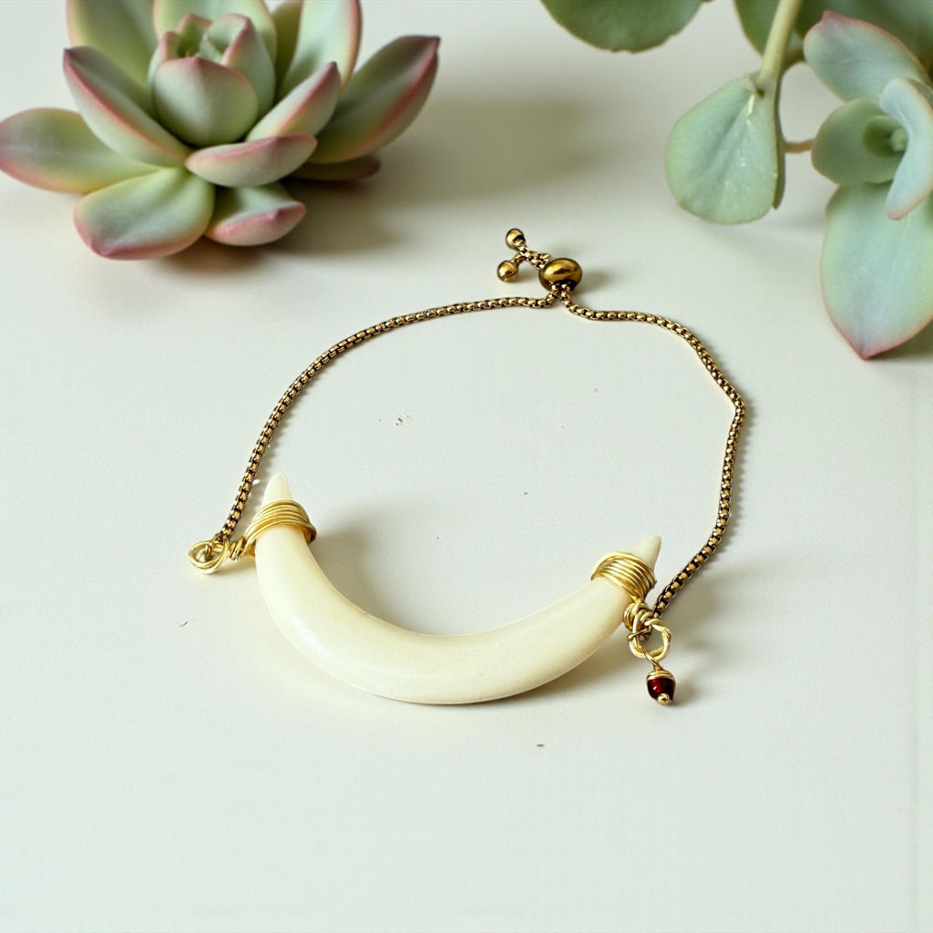 Lunar Fang Luxe Bolo Bracelet