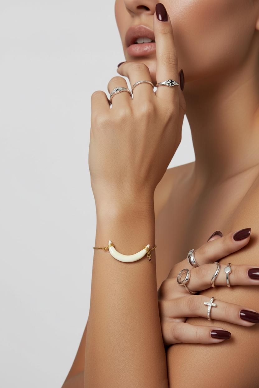 Lunar Fang Luxe Bolo Bracelet