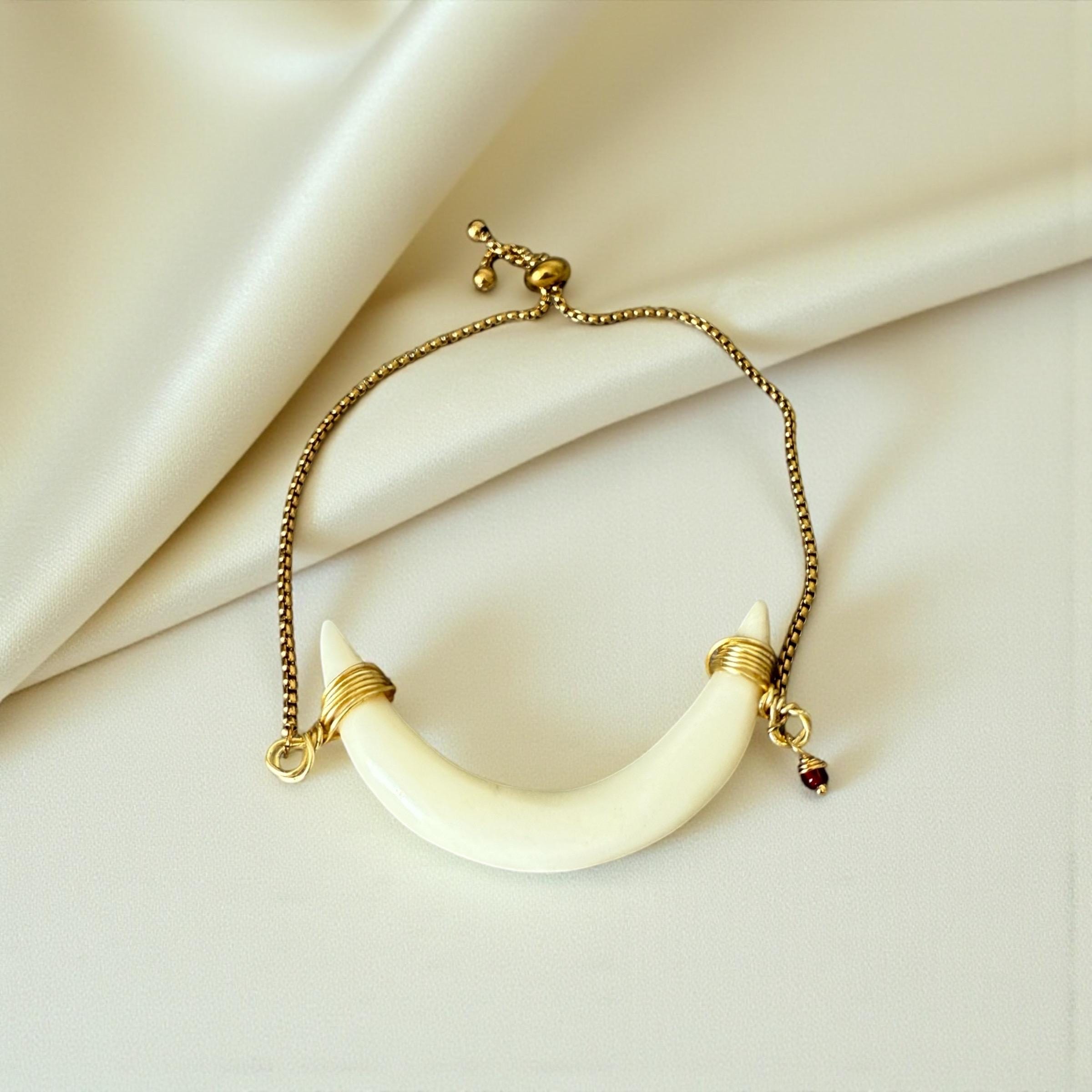 Lunar Fang Luxe Bolo Bracelet