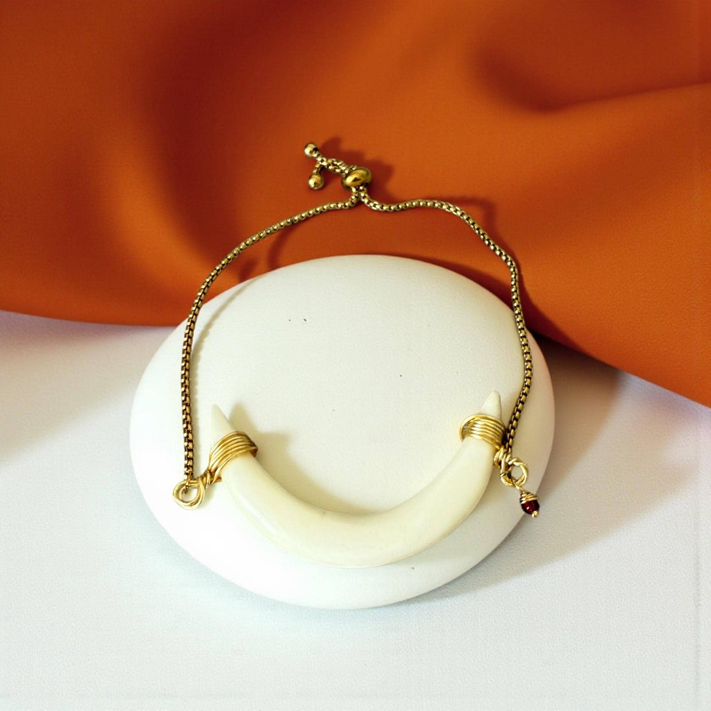 Lunar Fang Luxe Bolo Bracelet