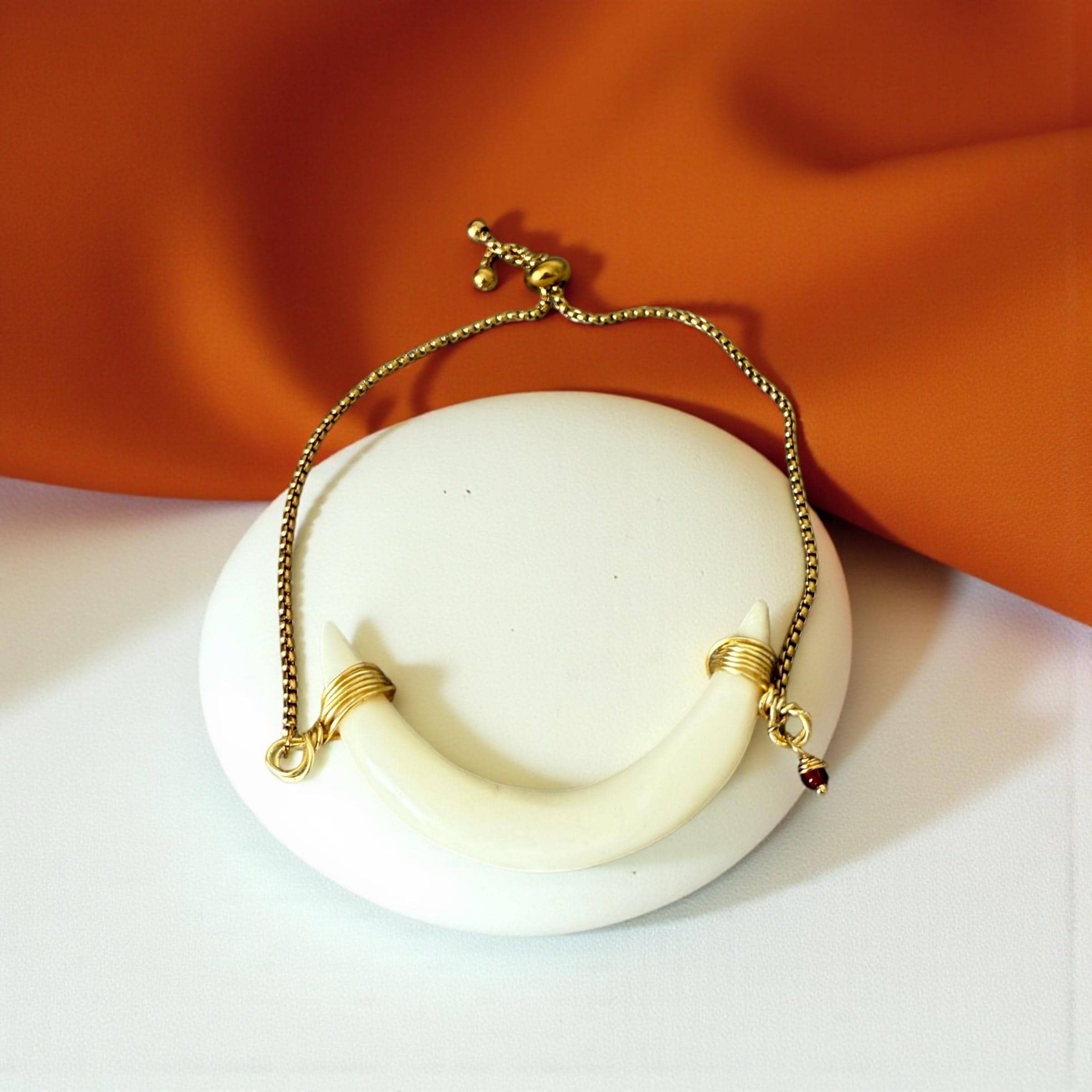 Lunar Fang Luxe Bolo Bracelet