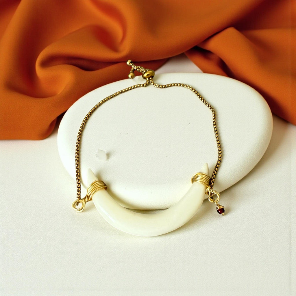 Lunar Fang Luxe Bolo Bracelet