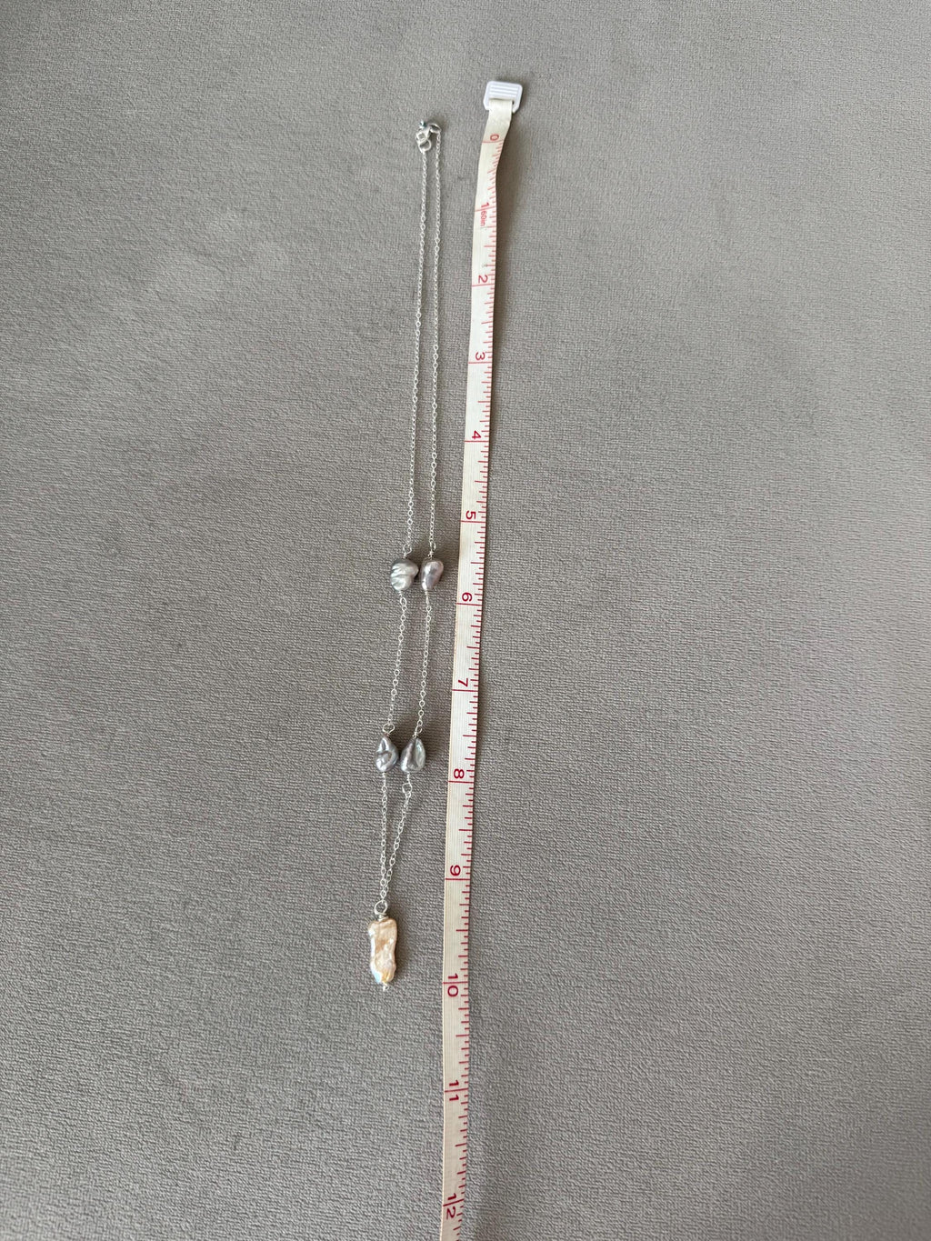 Silver Tide Baroque Pearl Necklace