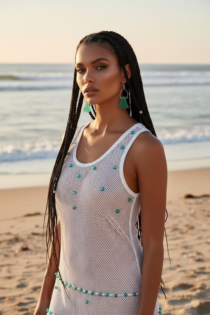 Tidal Crest Sea Glass Earrings