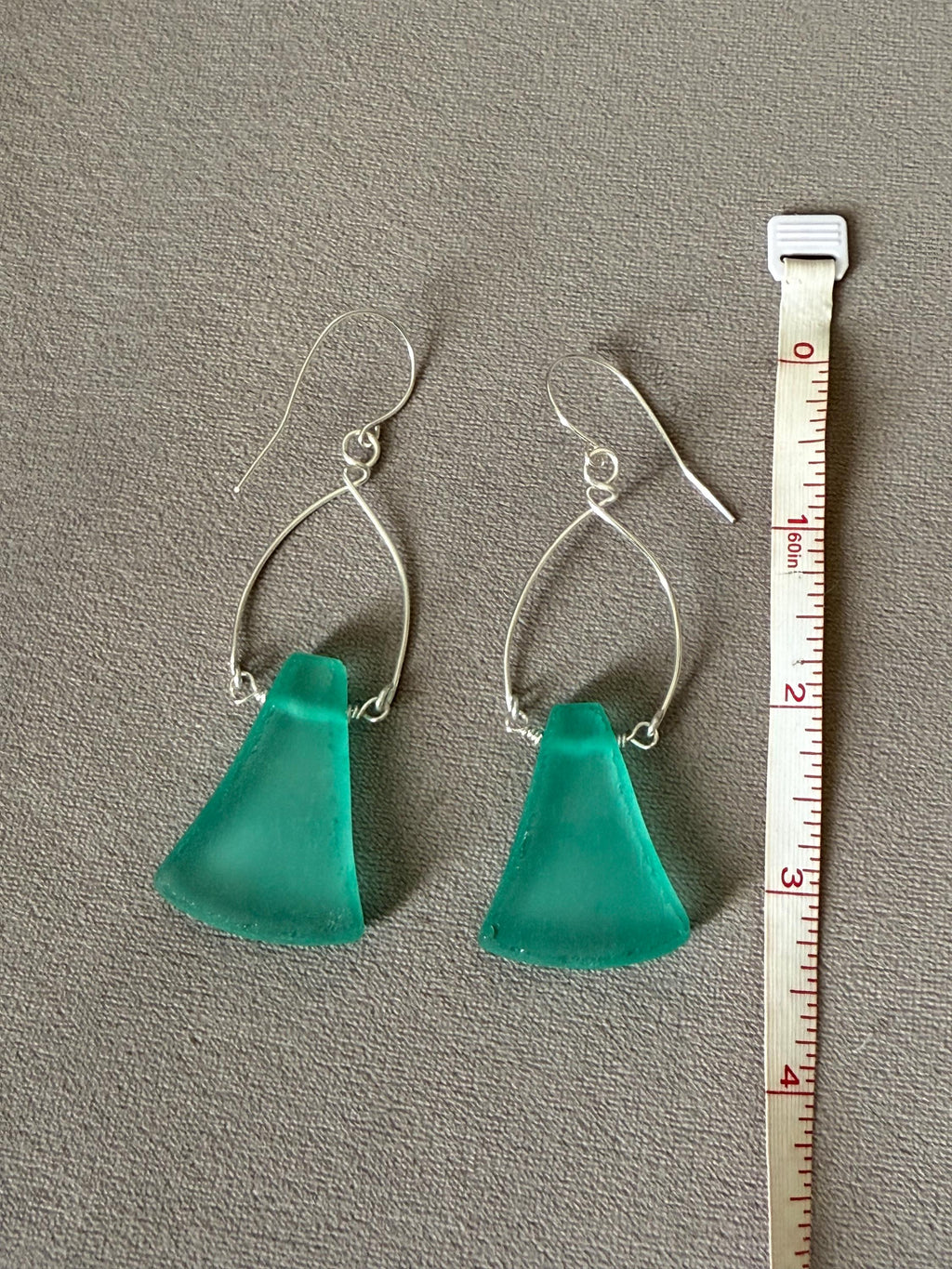 Tidal Crest Sea Glass Earrings