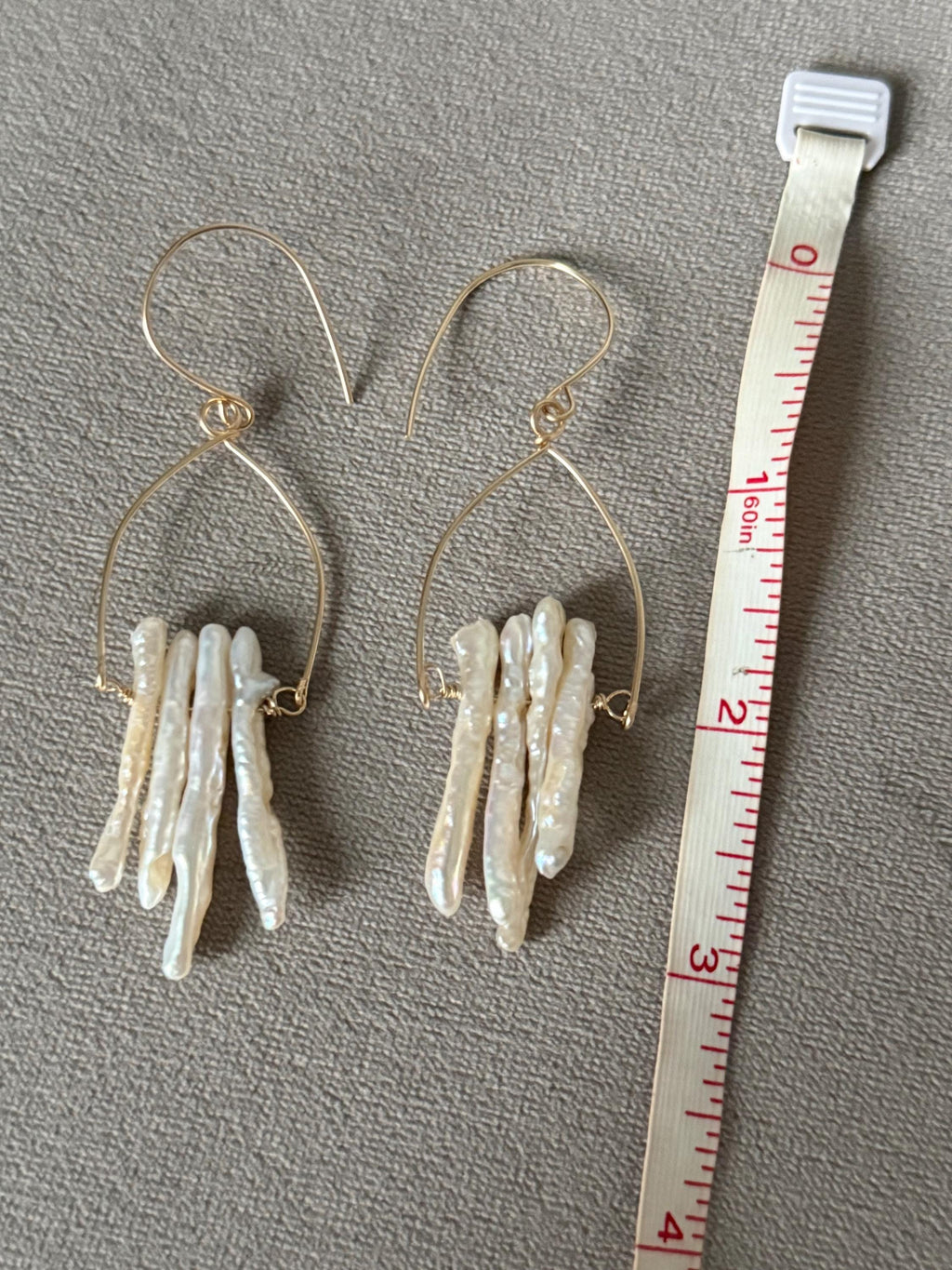 Tidal Luxe Keishi Fringe Earrings