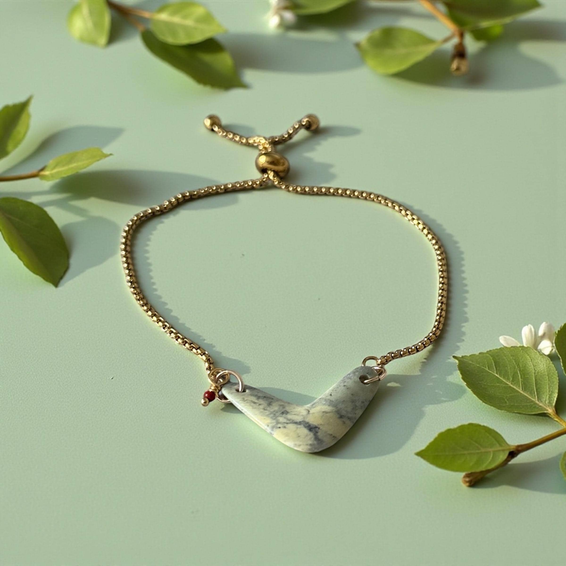 Marble Crest Luxe Bolo Slider Bracelet