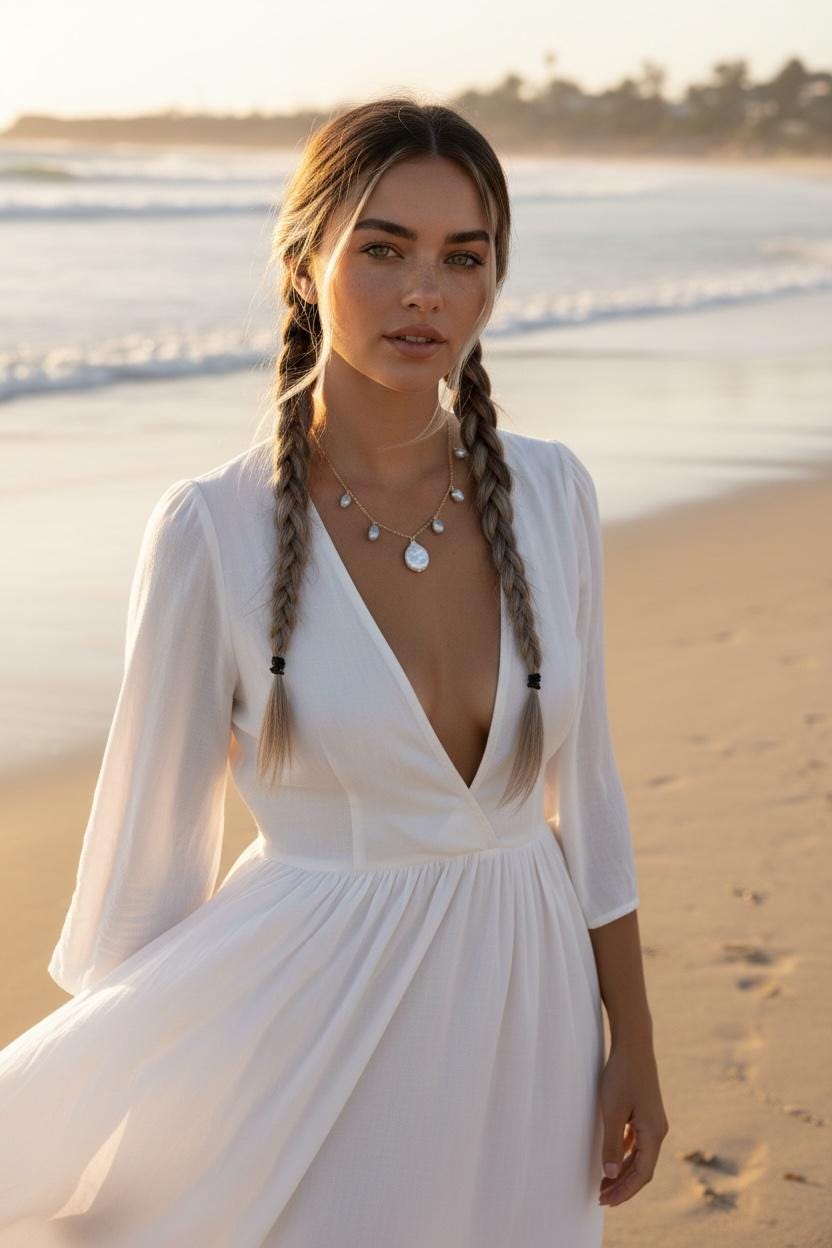 Lunar Tides Baroque Pearl Drop Necklace