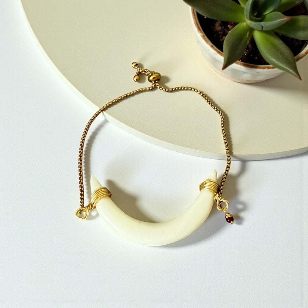 Lunar Fang Luxe Bolo Bracelet