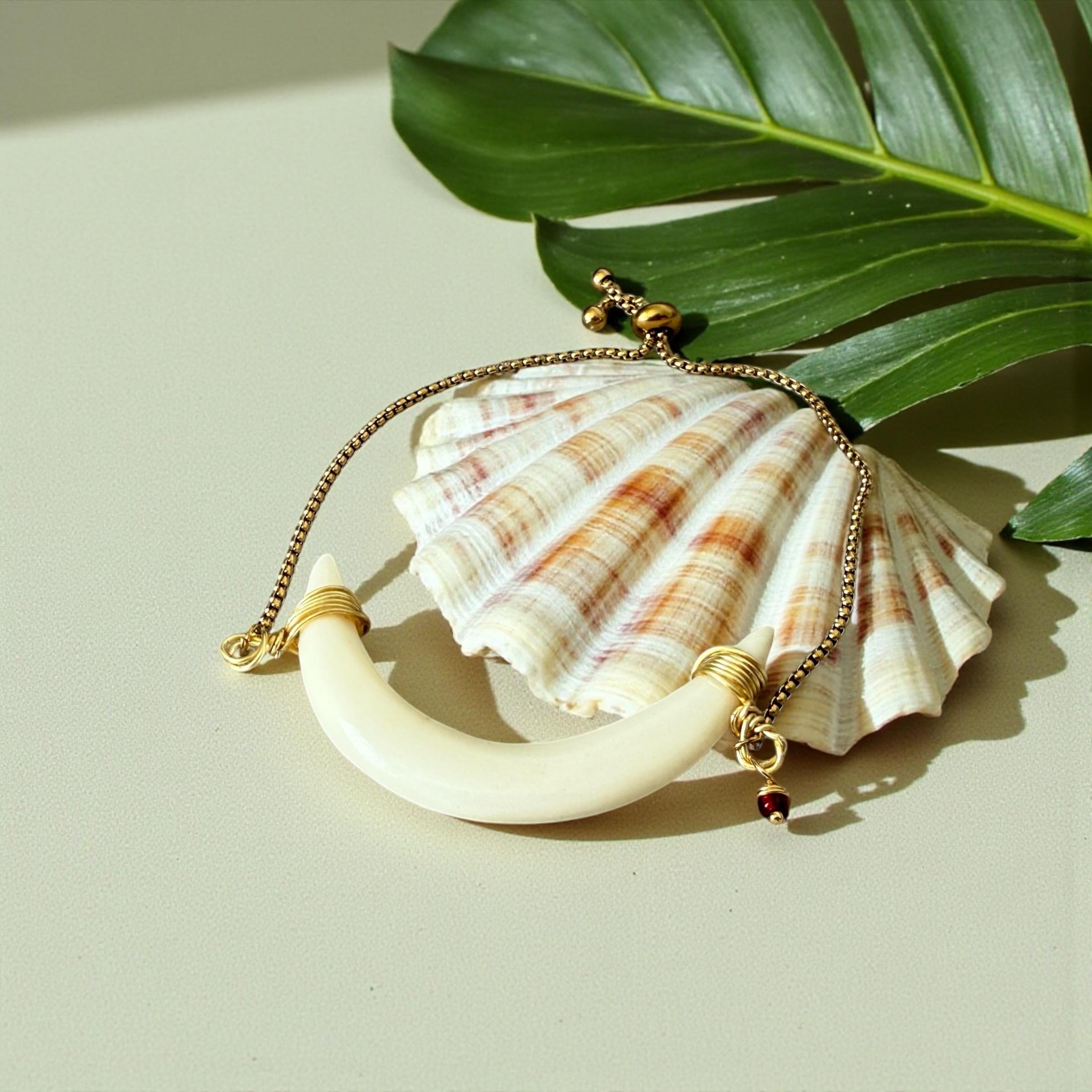 Lunar Fang Luxe Bolo Bracelet