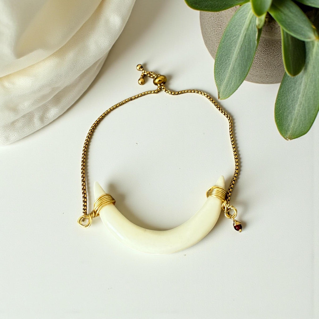 Lunar Fang Luxe Bolo Bracelet