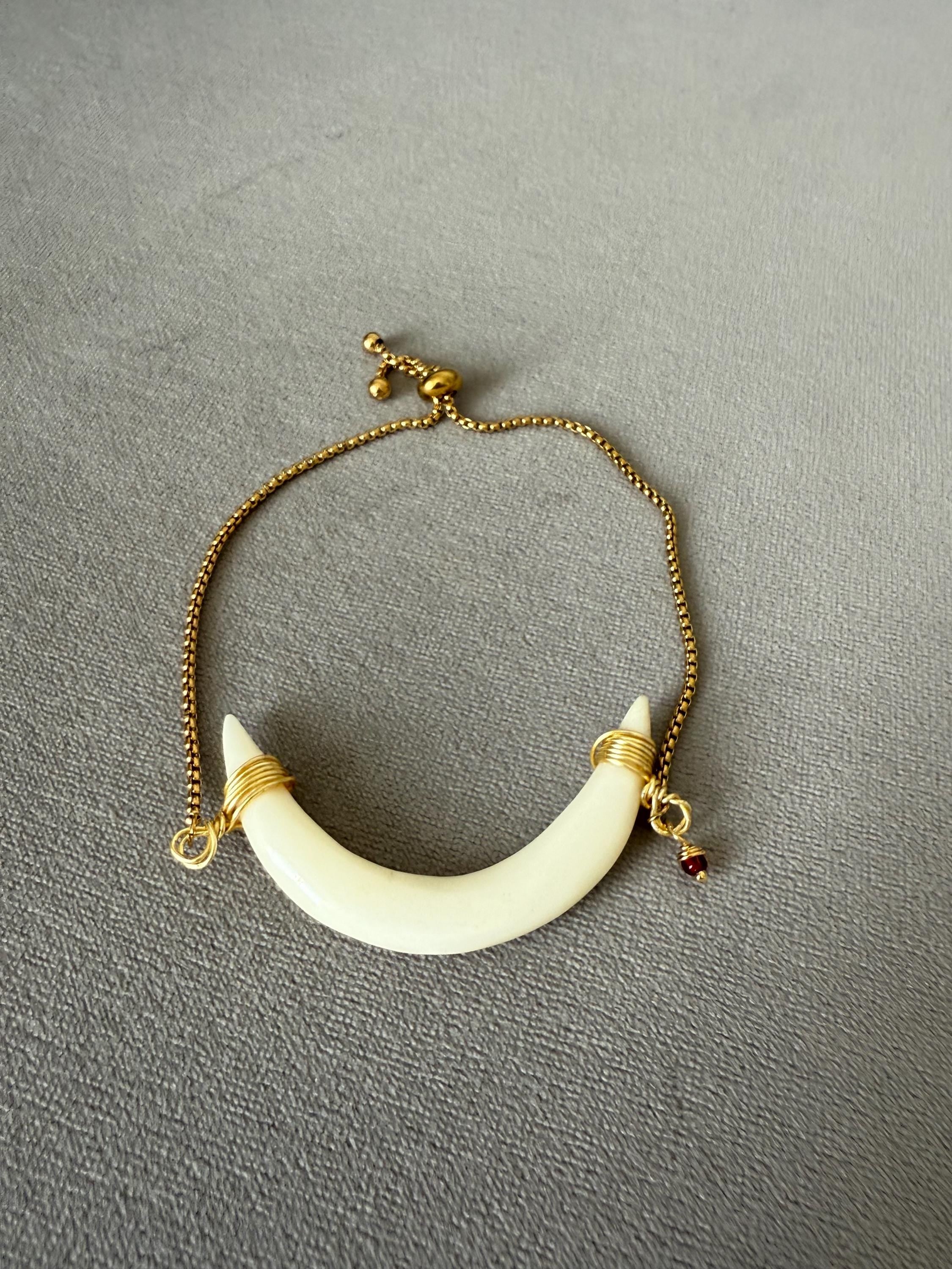 Lunar Fang Luxe Bolo Bracelet
