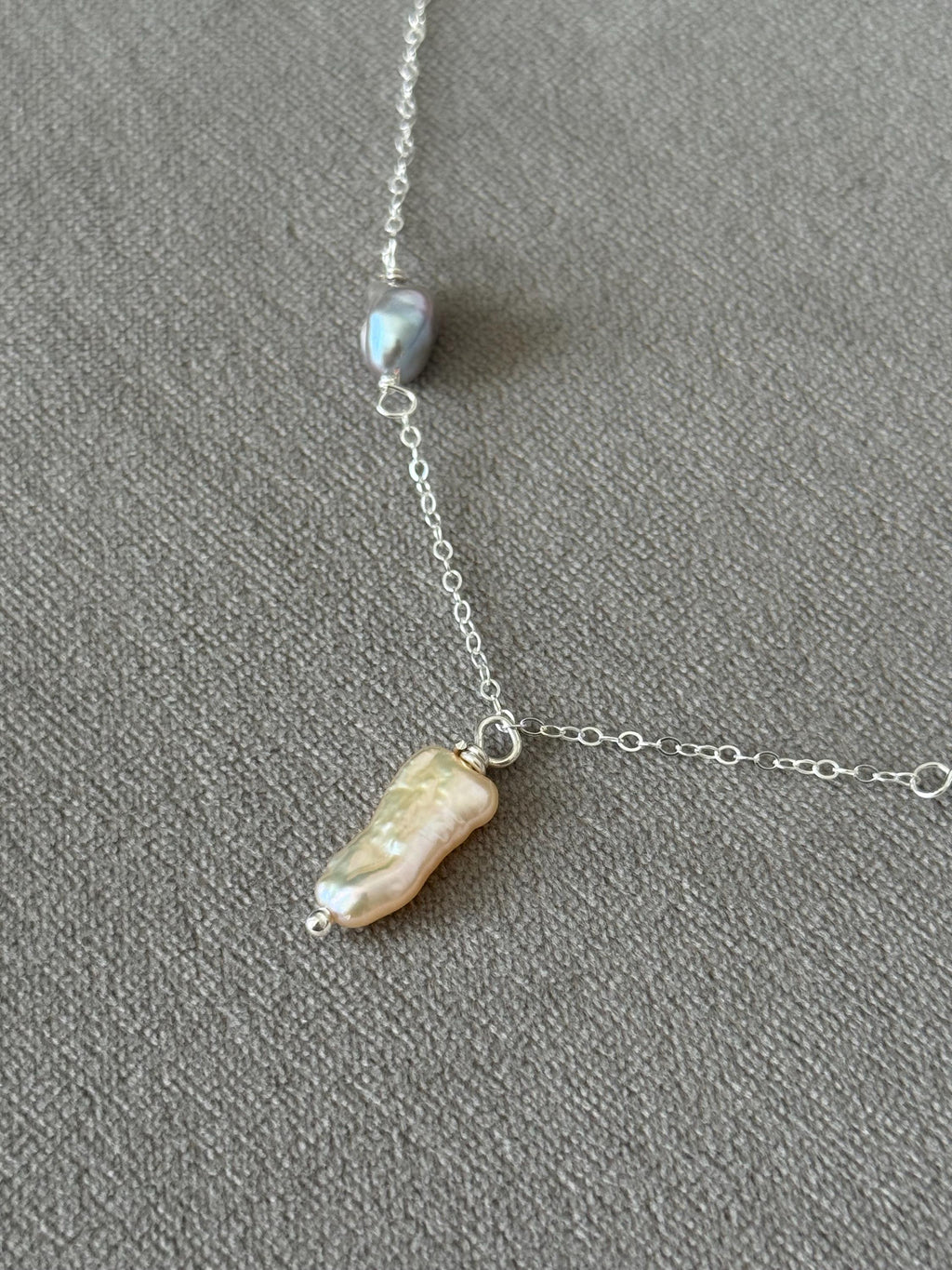Silver Tide Baroque Pearl Necklace